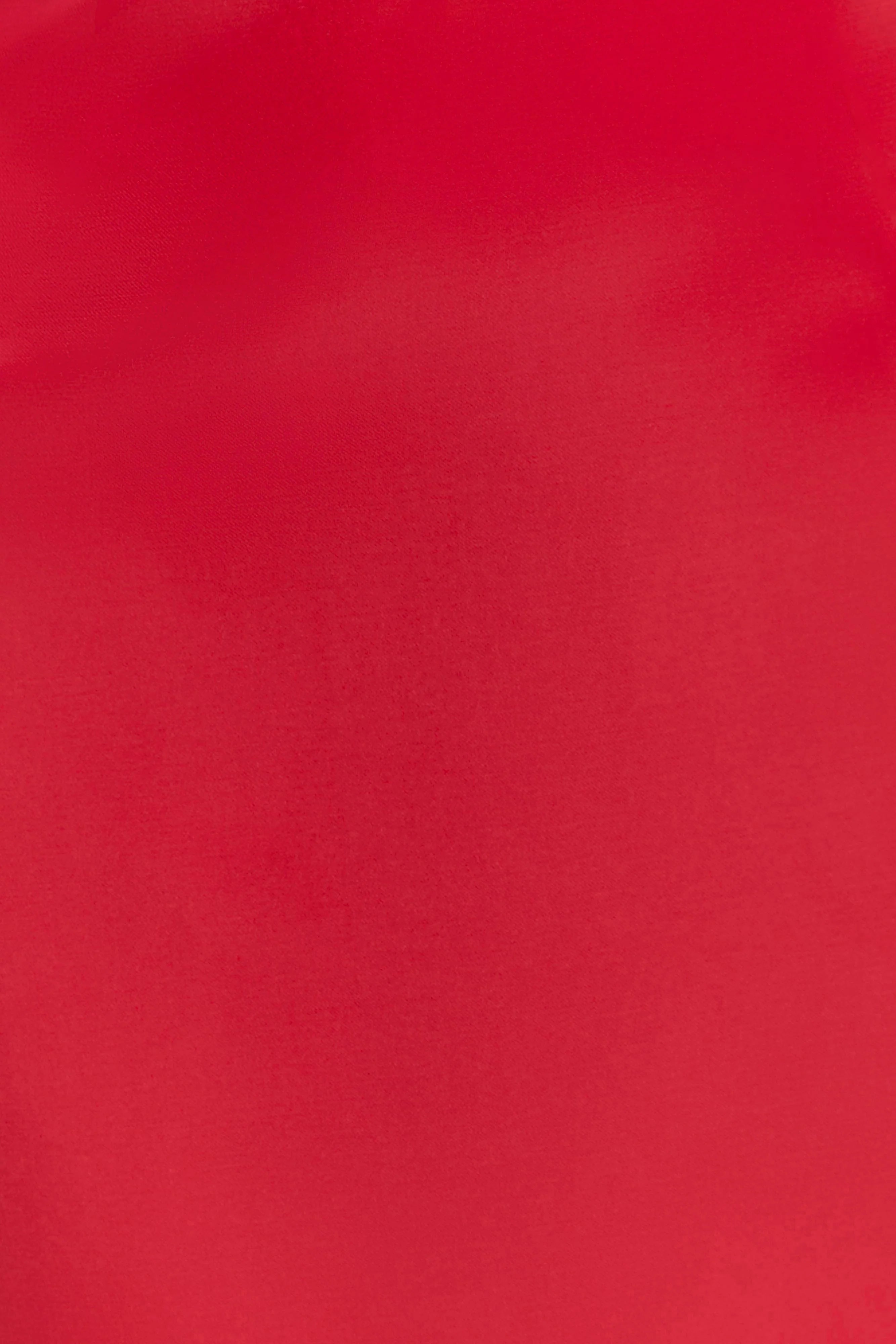 Ophelia Peplum Satin Maxi Dress - Red