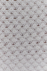 Terrymae Crochet Mini Skirt - White