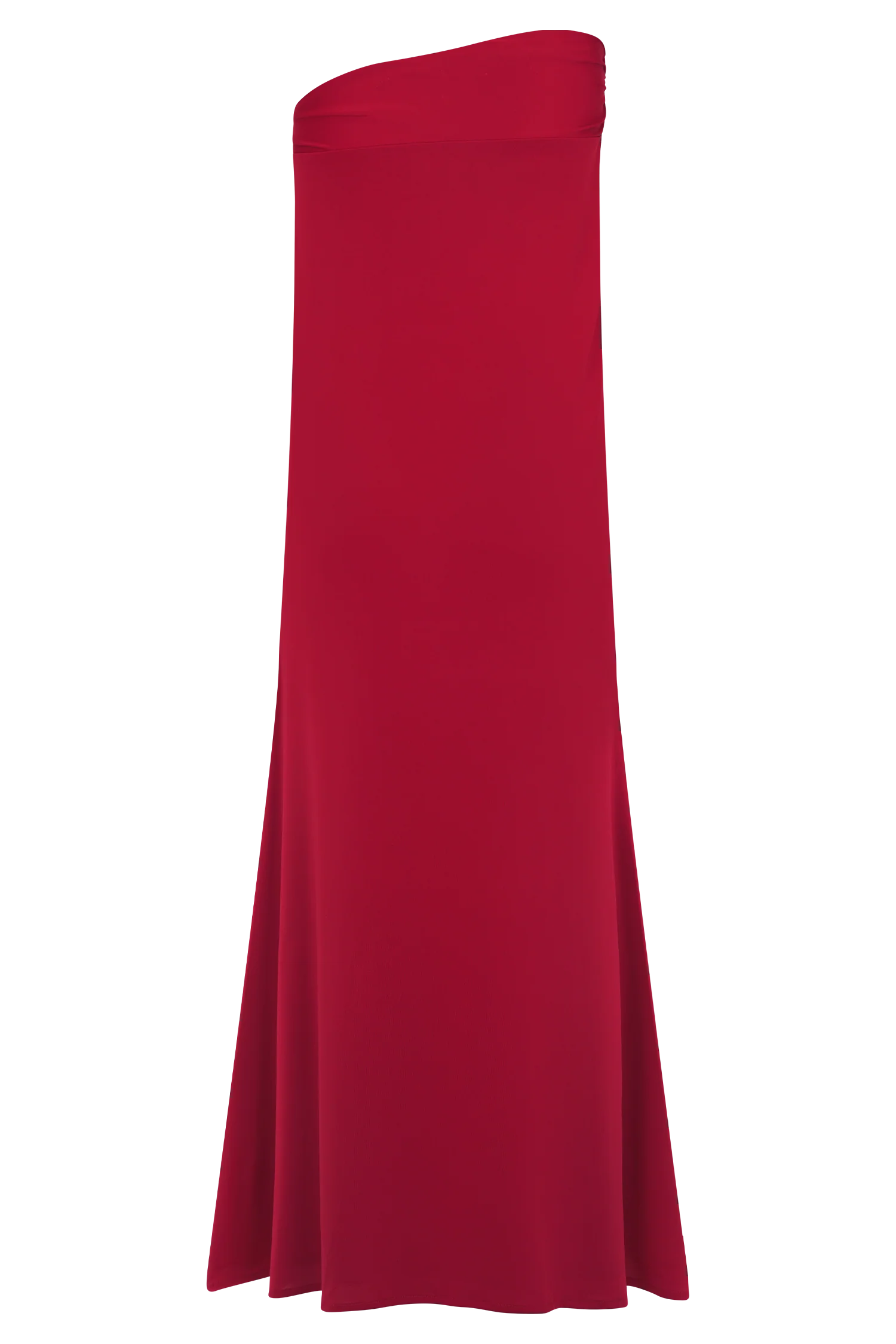 Ainsley Asymmetrical Maxi Skirt With Floral Hardware - Fuchsia Pink