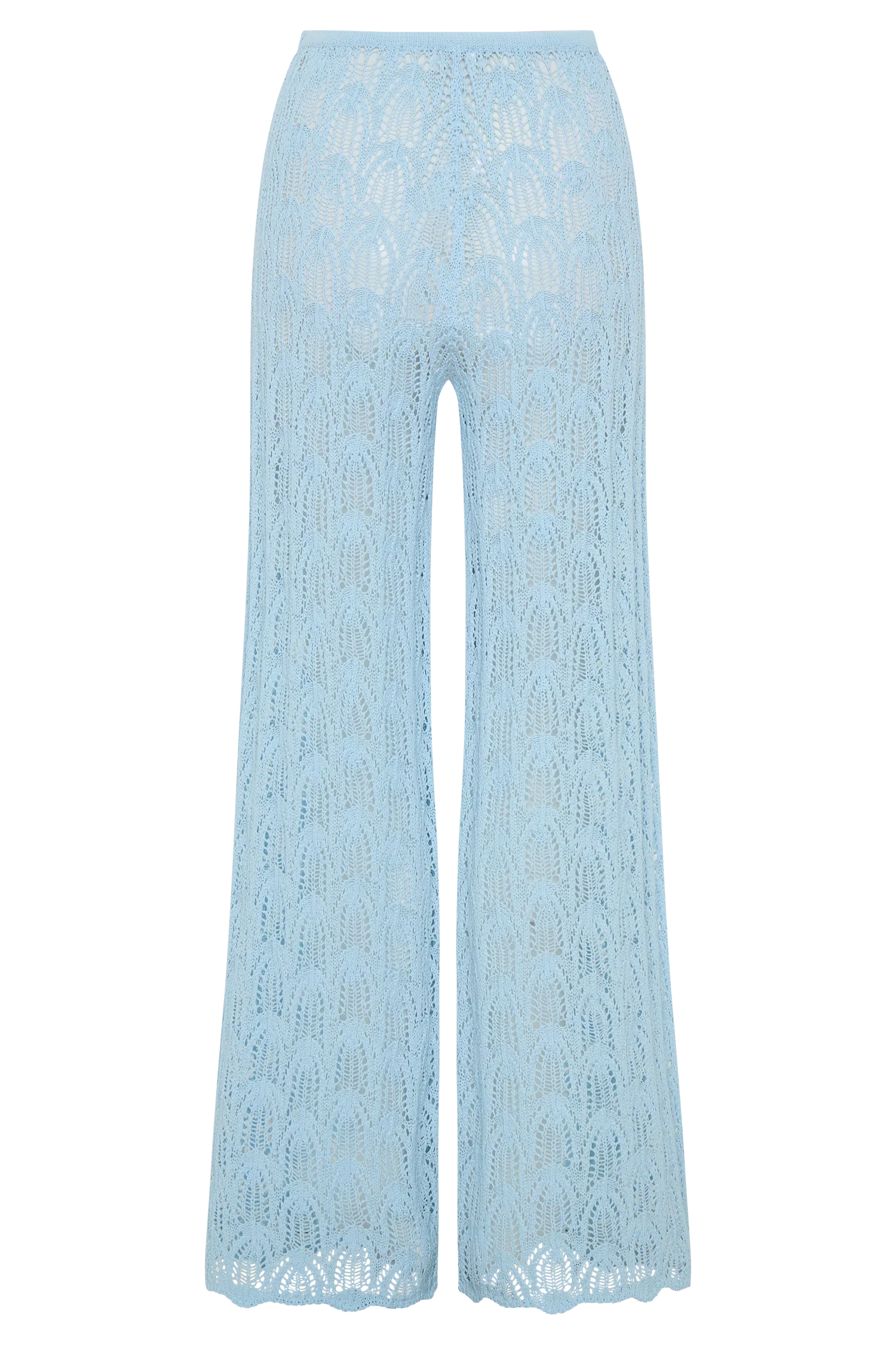 Glinda Crochet Pants - Light Blue