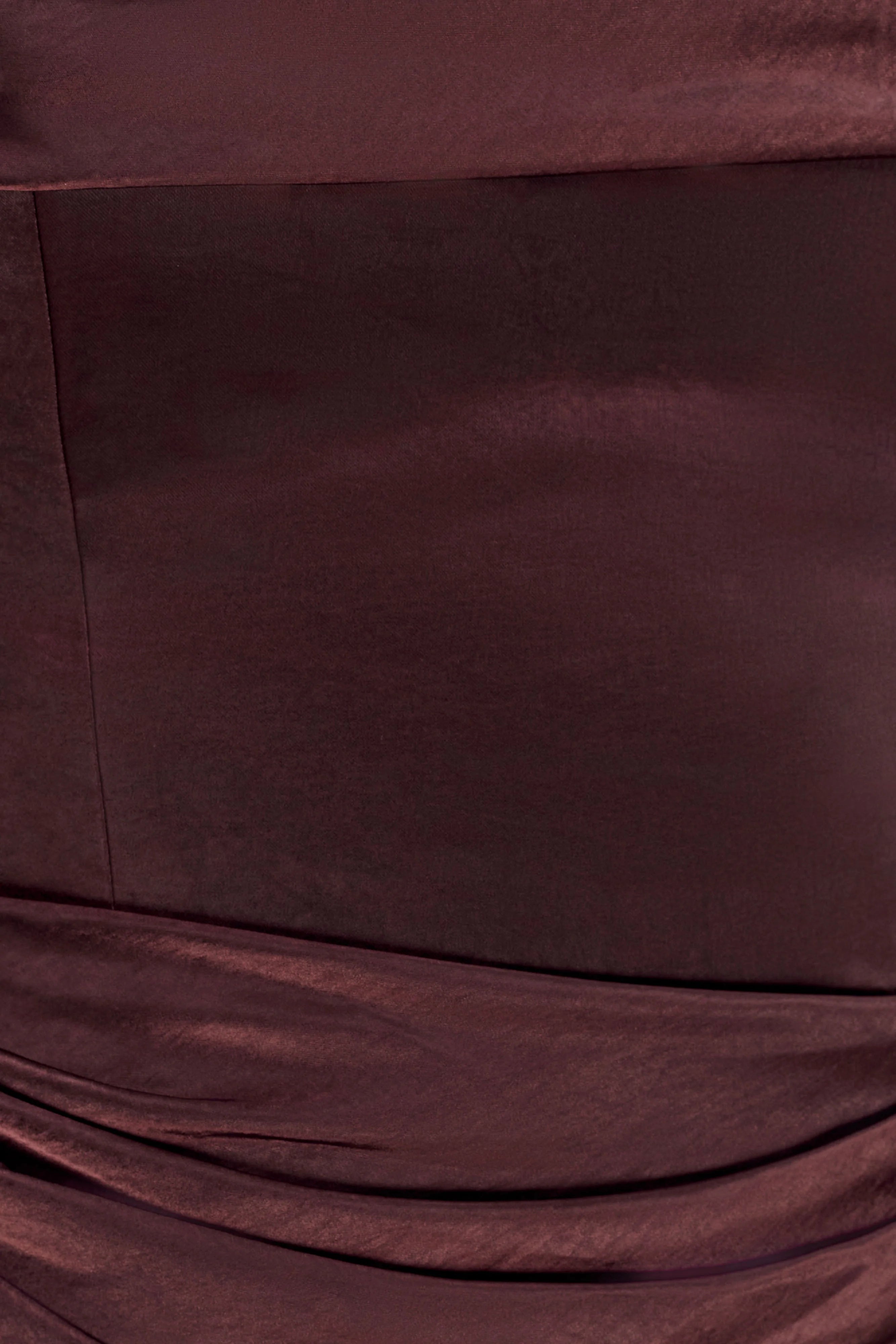 Jasmine Strapless Satin Maxi Dress - Dark Chocolate