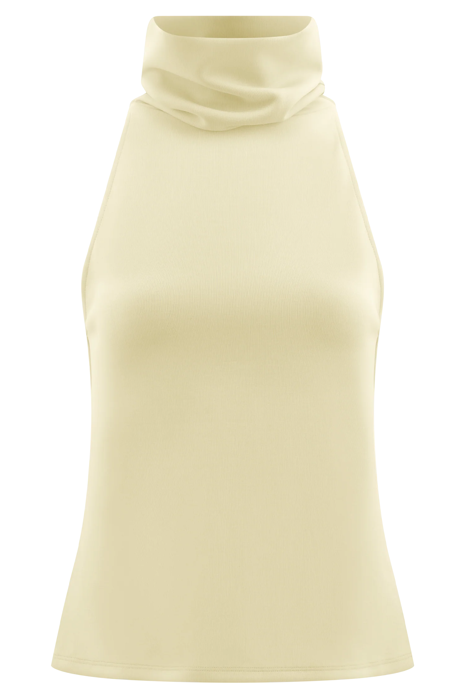 Birdie High Neck Sleeveless Top - Ivory