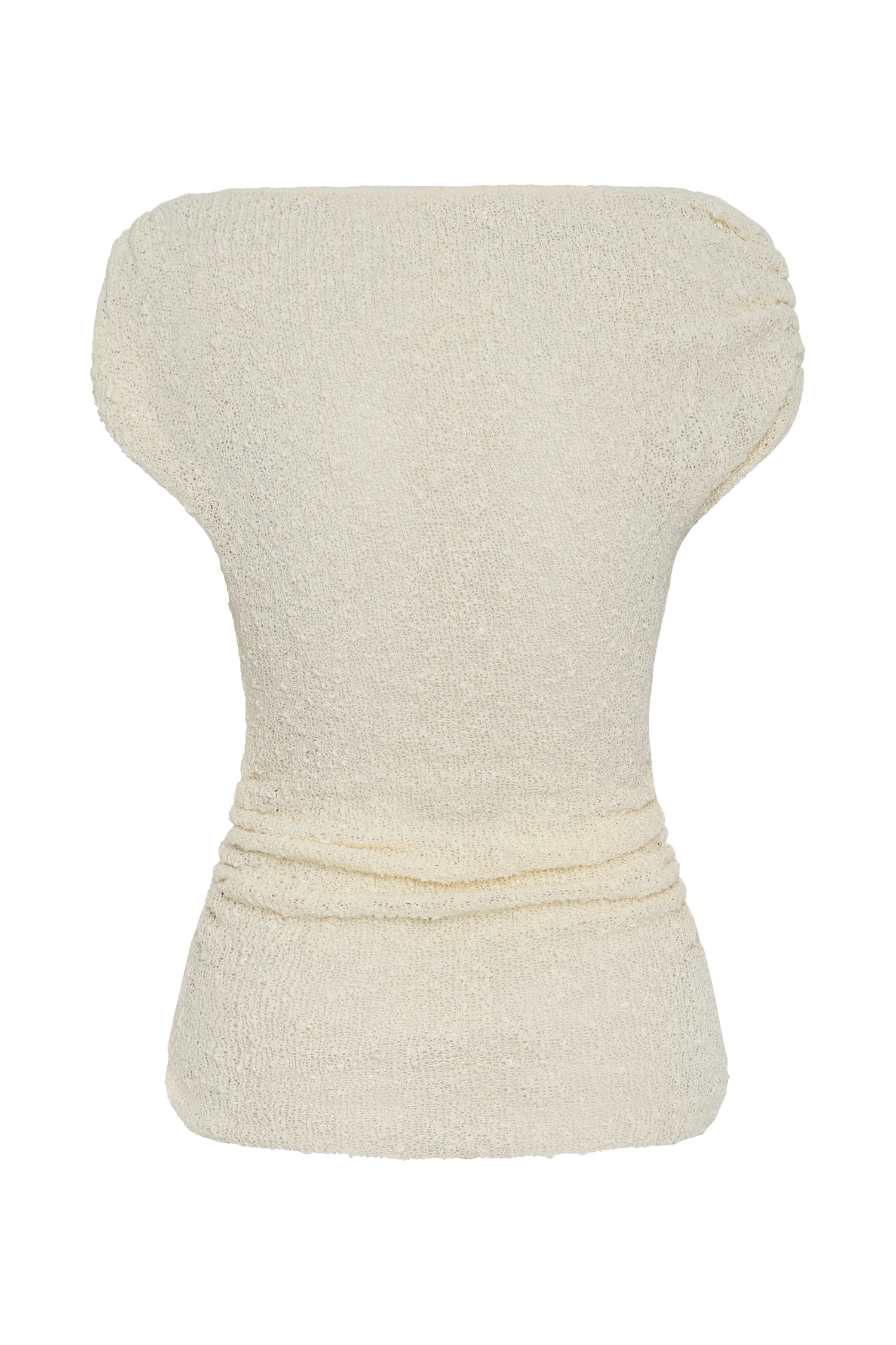 Chloe Off Shoulder Boucle Knit Top - Ivory
