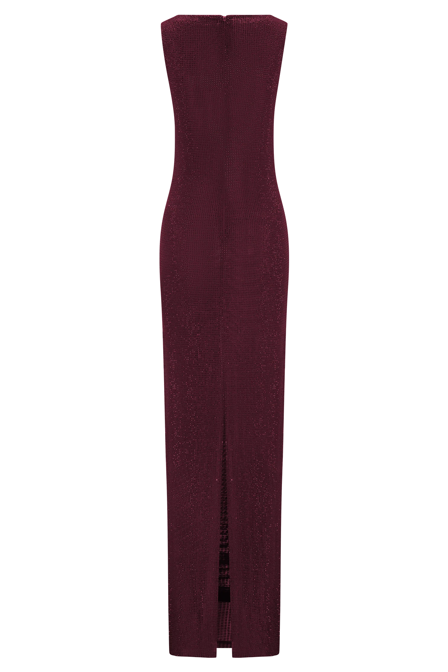 Magnolia Sleeveless Diamante Maxi Dress - Wine