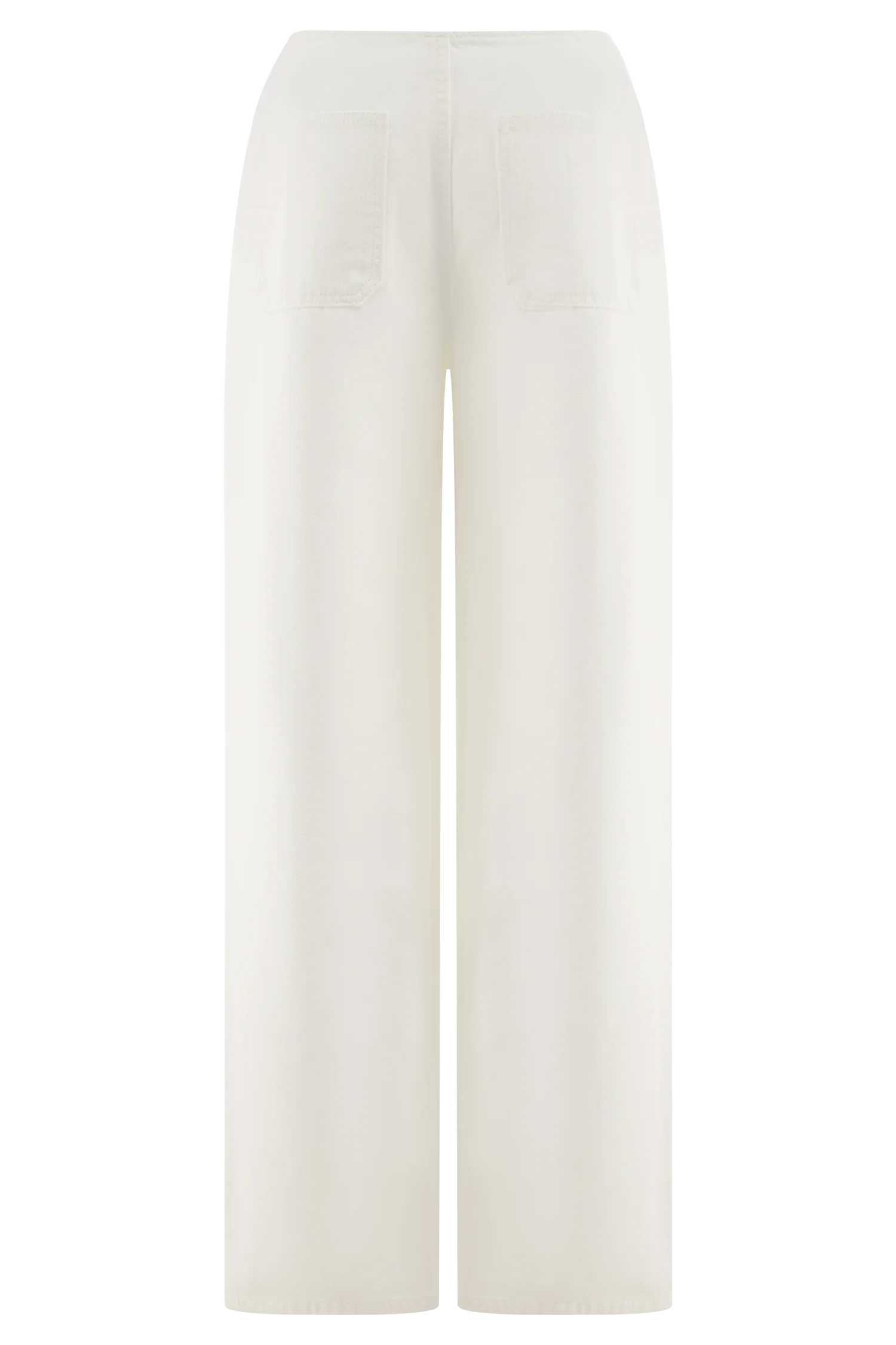 Caitlin Mid Rise Denim Jeans - White