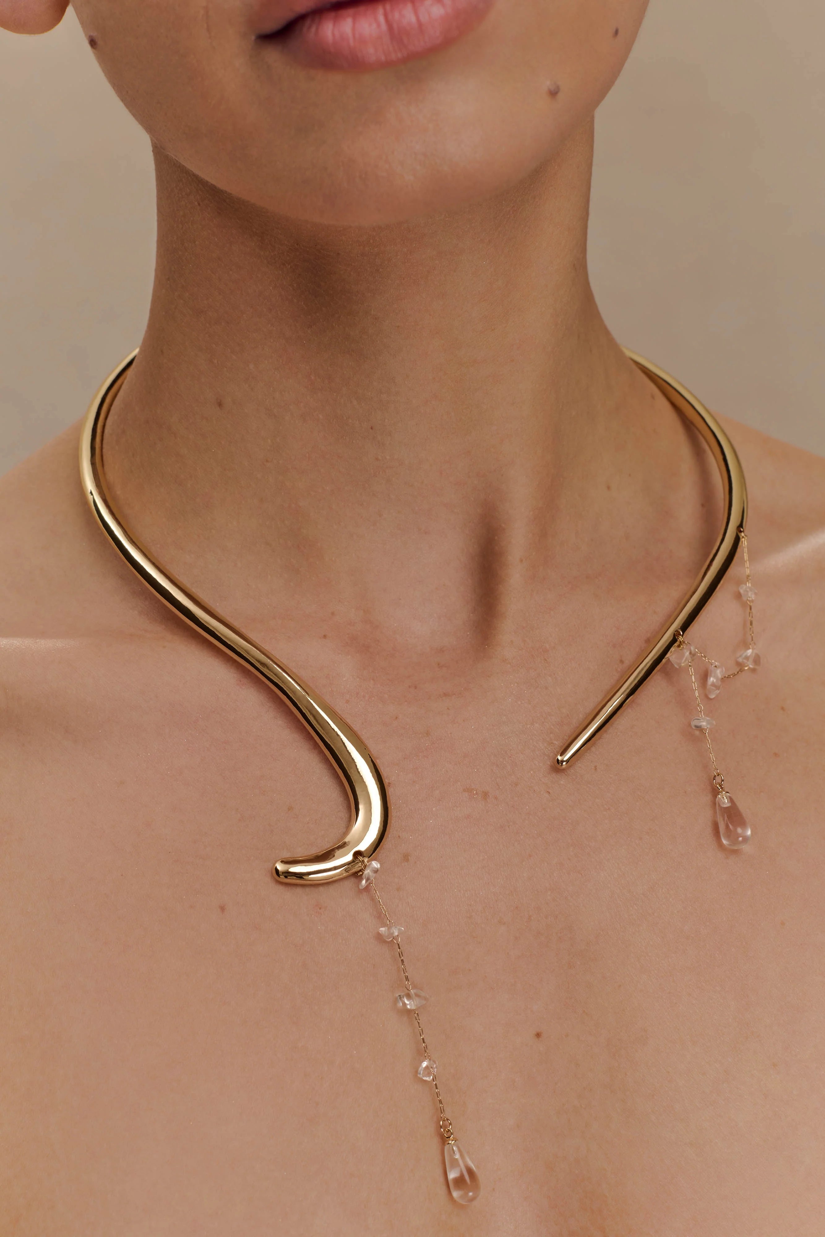 Azura Teardrop Necklace - Gold