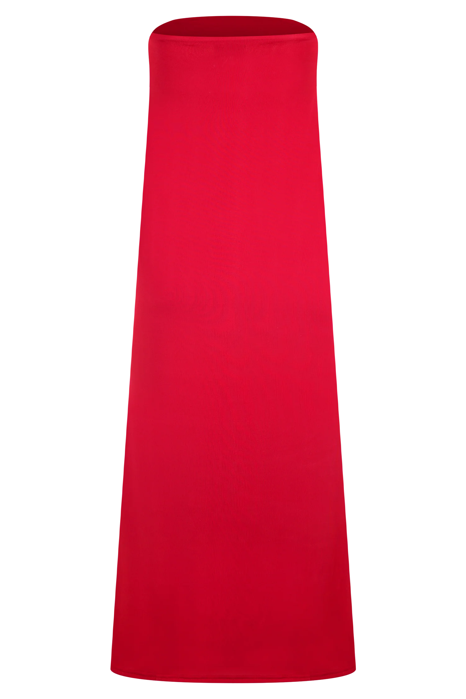 Bruna Slinky Fishtail Maxi Skirt - Red