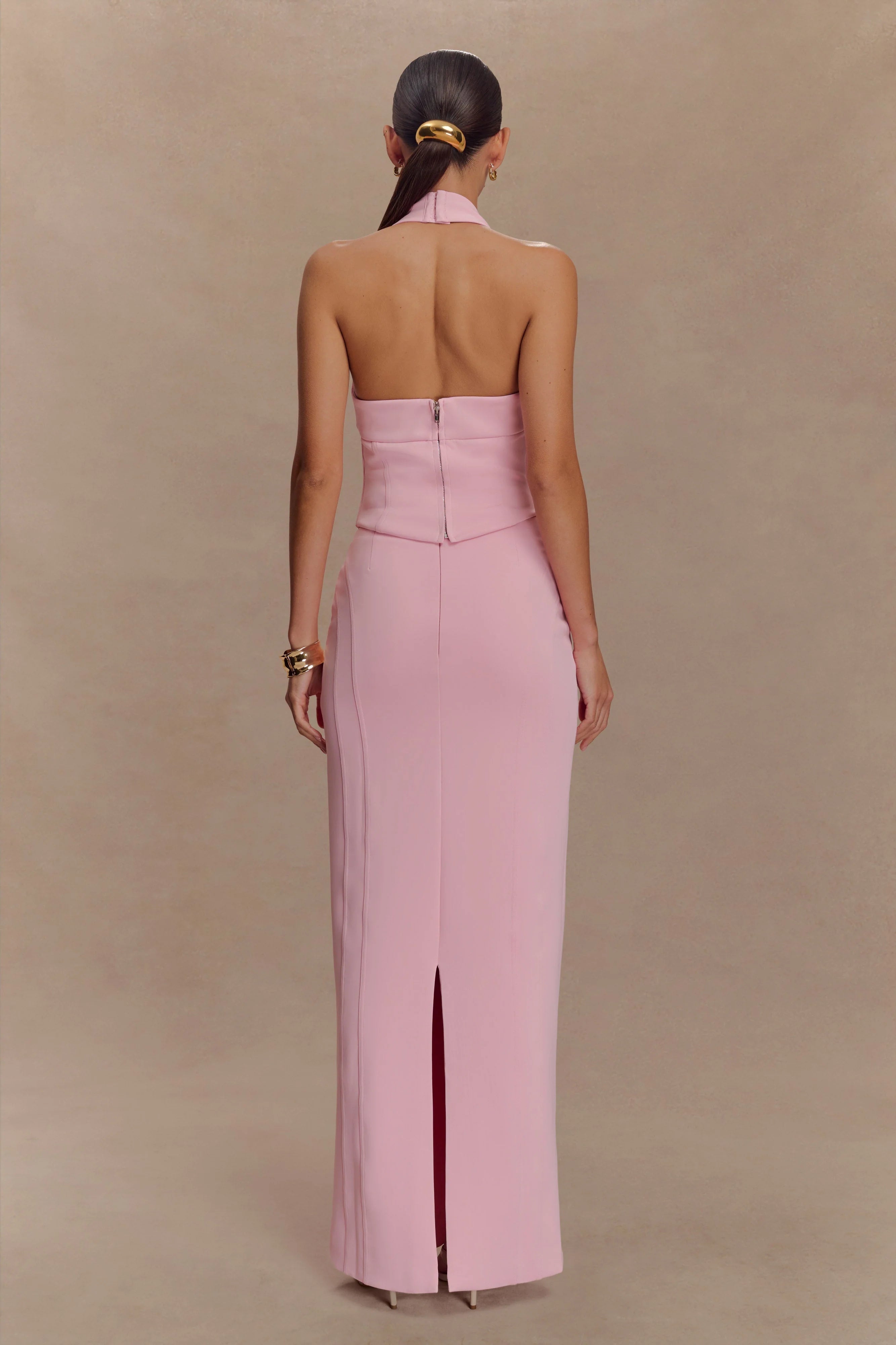 Meadow Corset Halter Top - Candy Pink