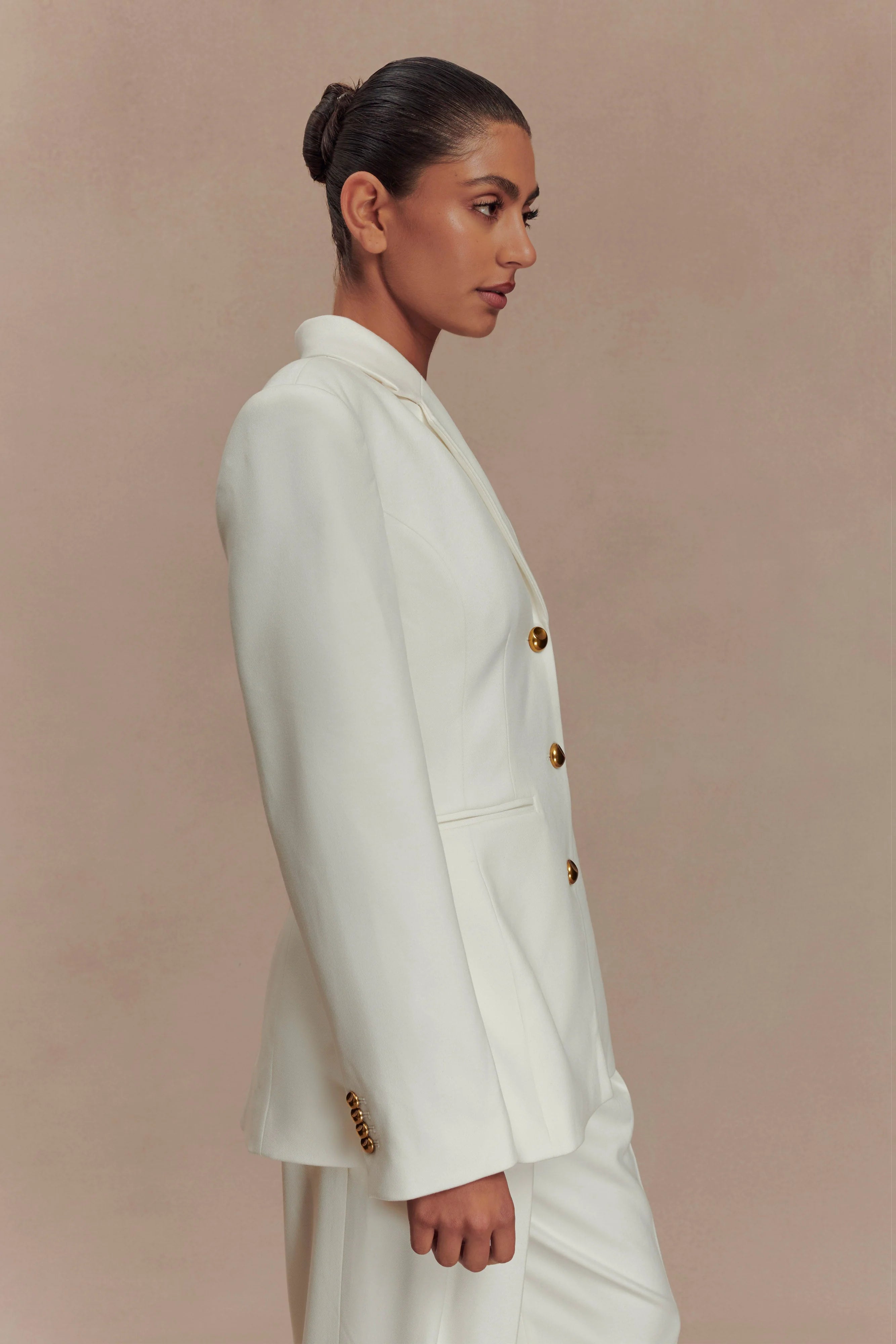 Bellamy Cinched Blazer - Ivory