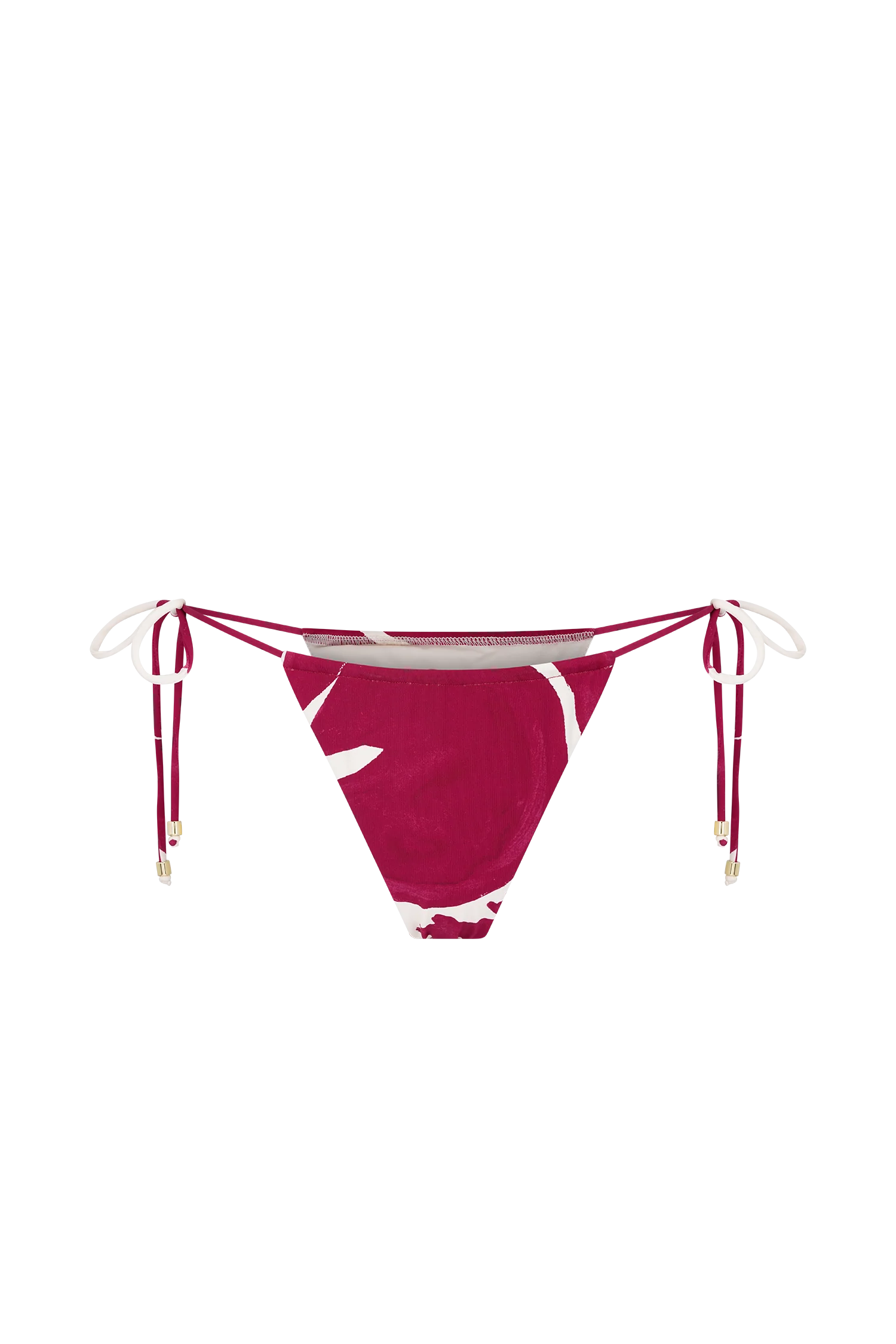 Marquise Bikini Bottom - Dragonfruit Deco Fleur Print