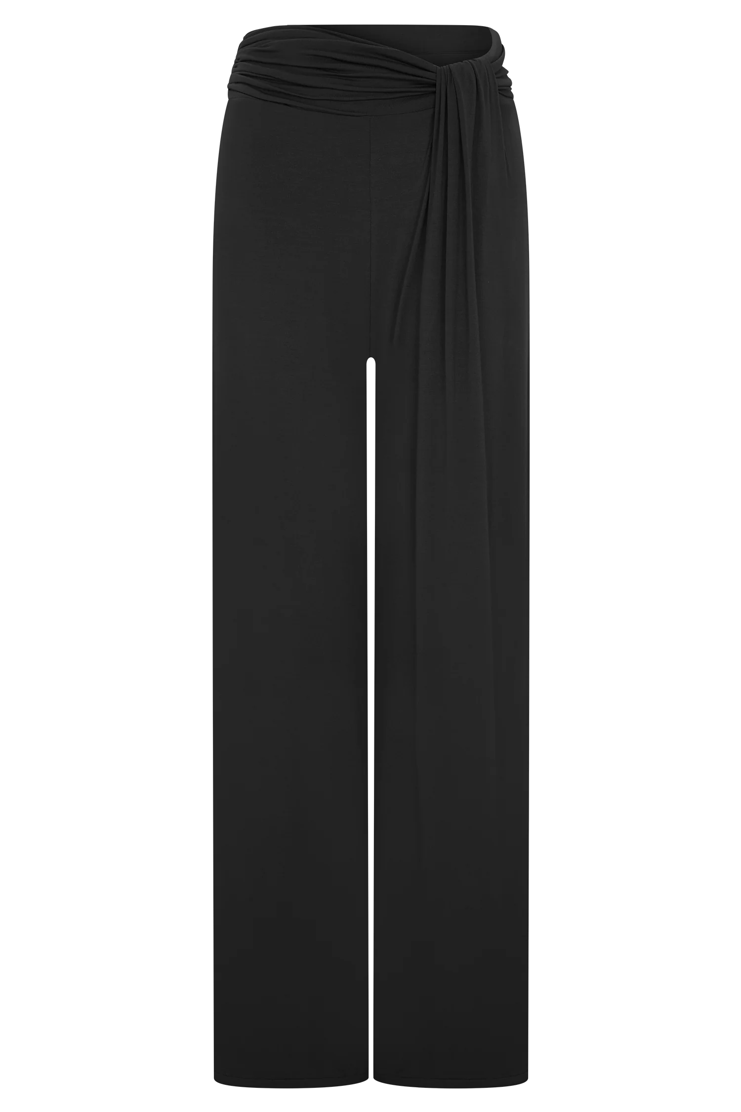 Ramona Modal Straight Leg Pant - Black