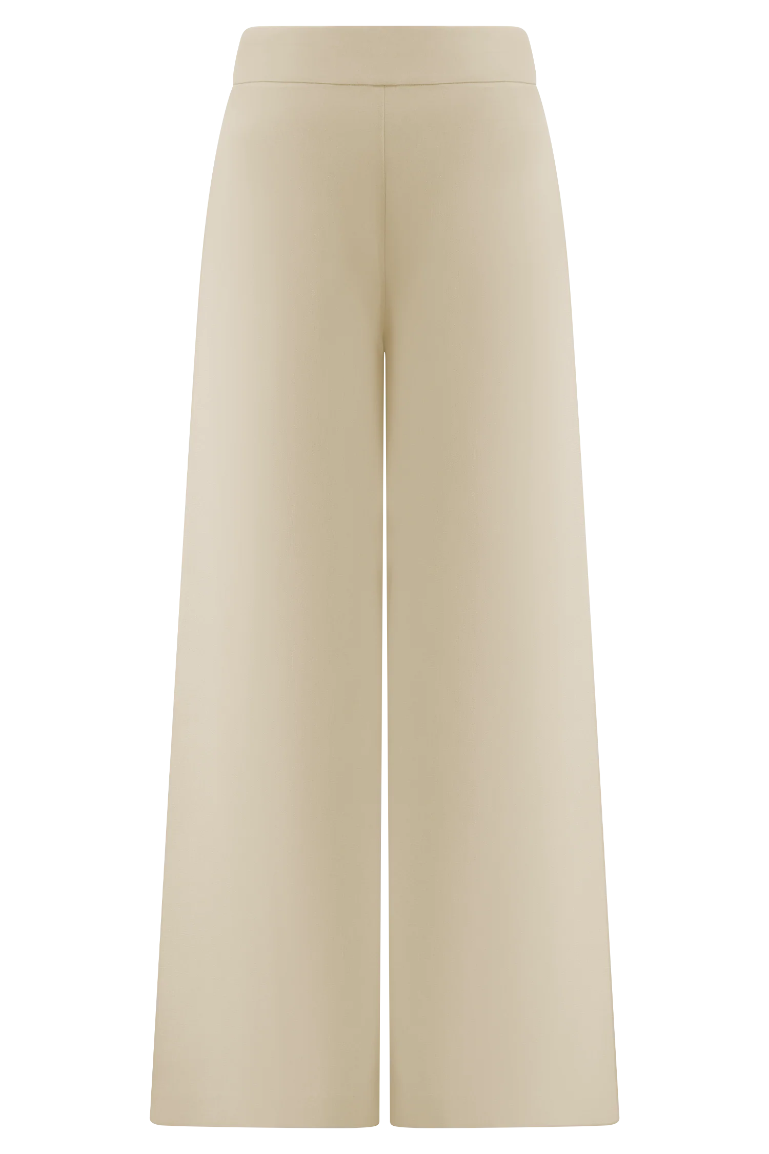 Raya Mid Rise Wide Leg Linen Pant - Natural Beige