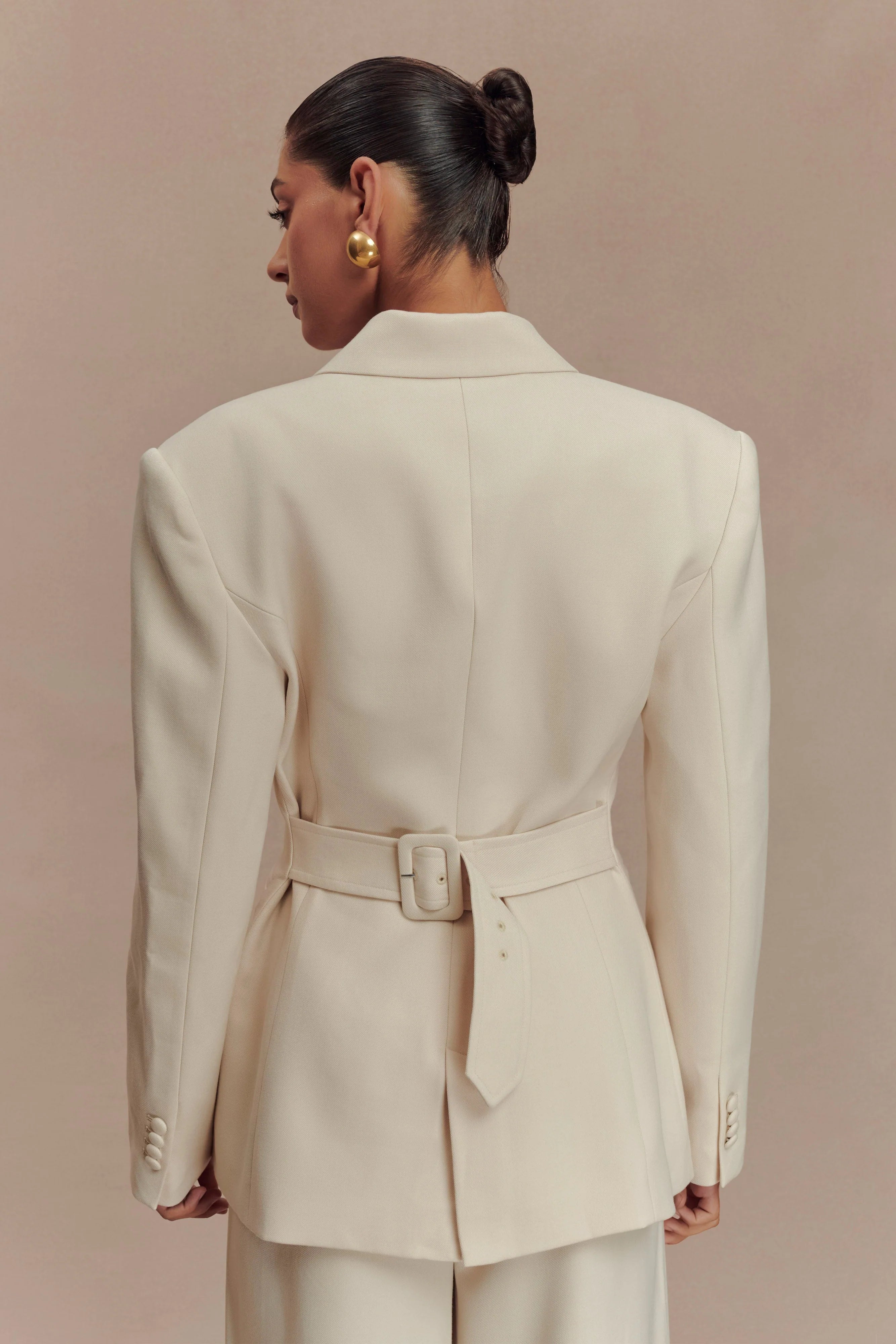 Bellamy Cinched Blazer - Buttermilk