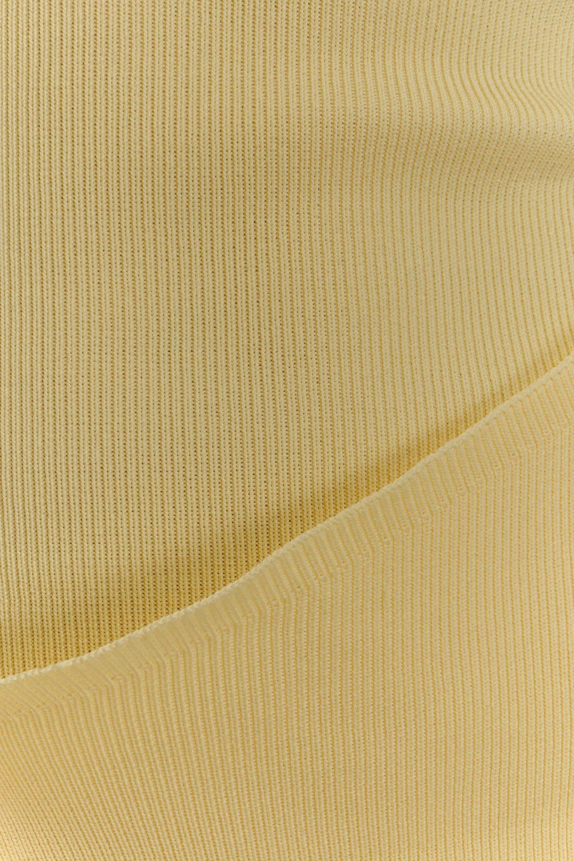 Rian Strapless Knit Mini Dress - Lemon