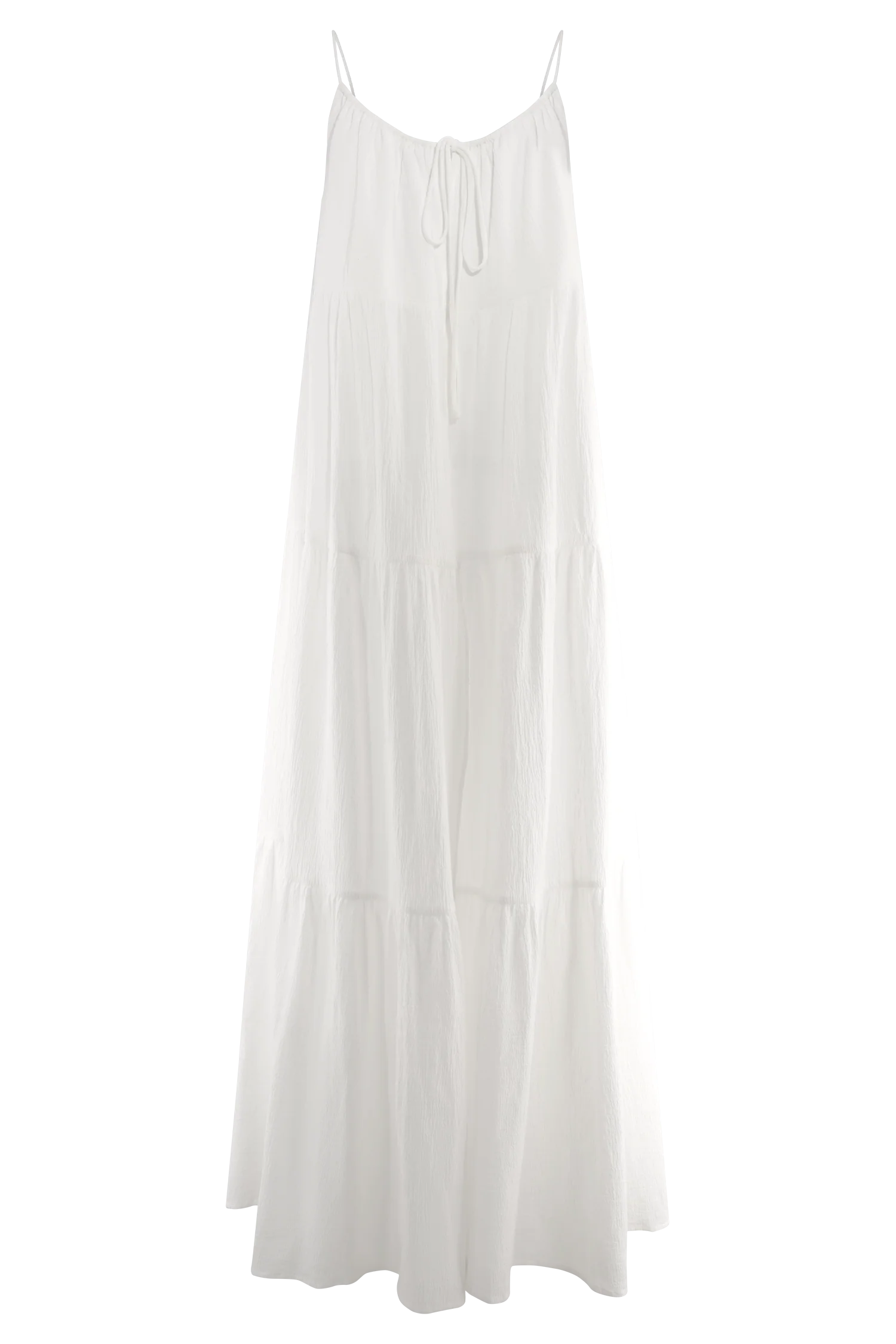Lenny Front Tie Top - White