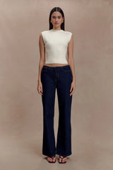 Sharpay Sleeveless Knit Top - Ivory