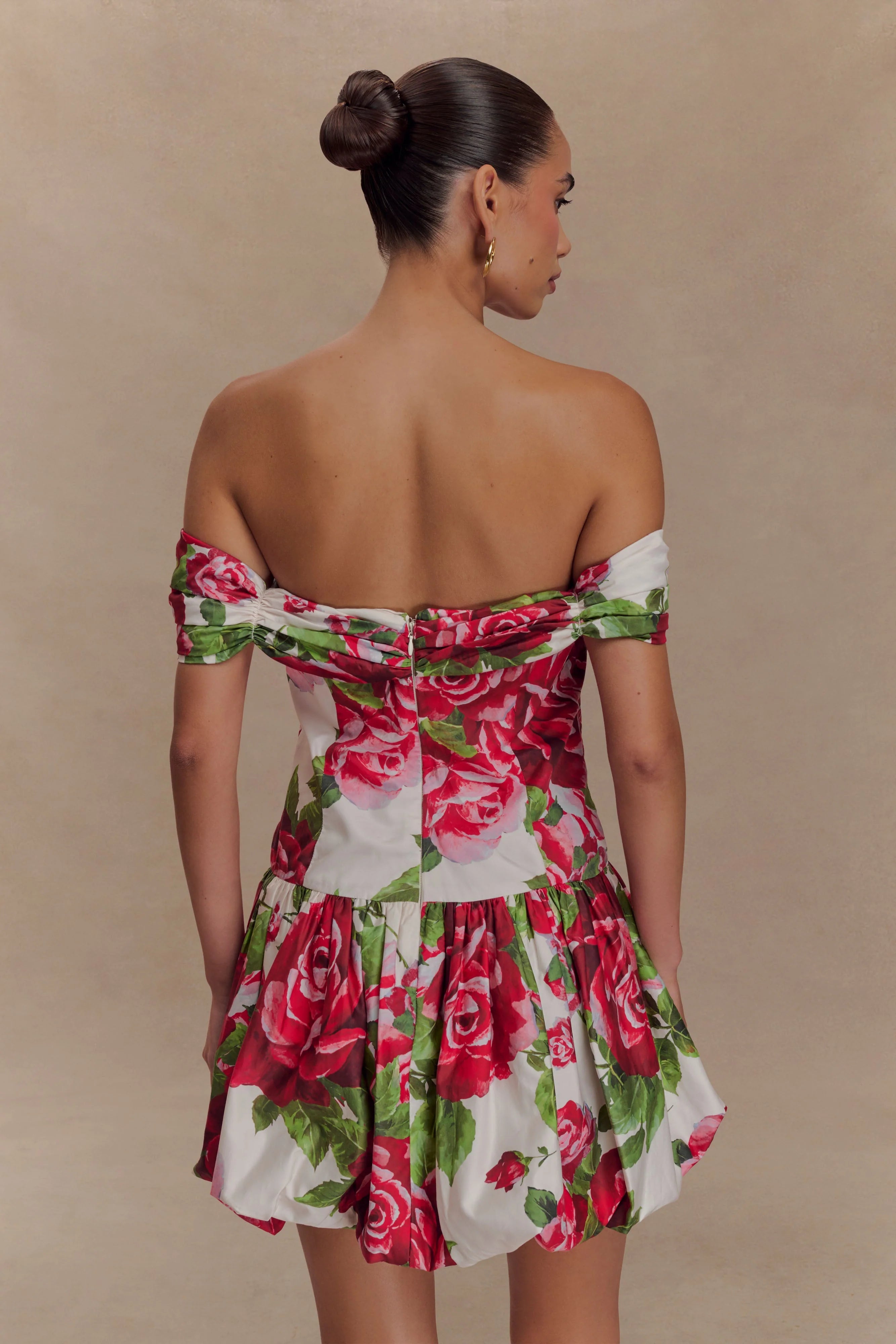 Giovanna Off Shoulder Mini Dress - Sonia Rose Print