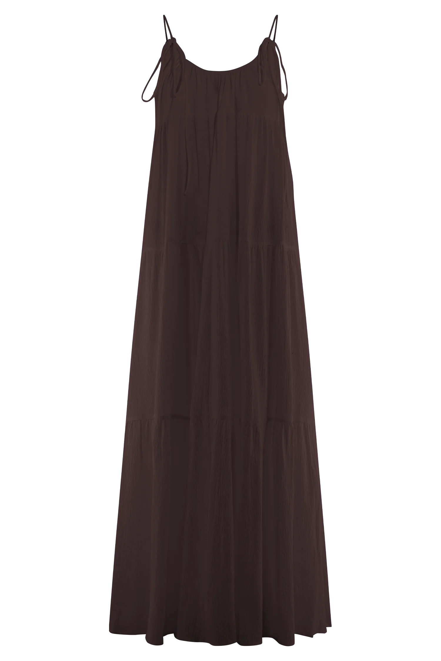 Lenny Front Tie Top - Chocolate
