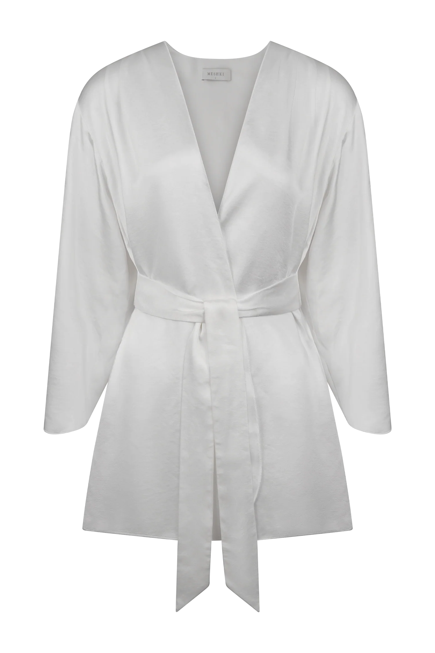 Sterling Satin Bridal Robe - Ivory