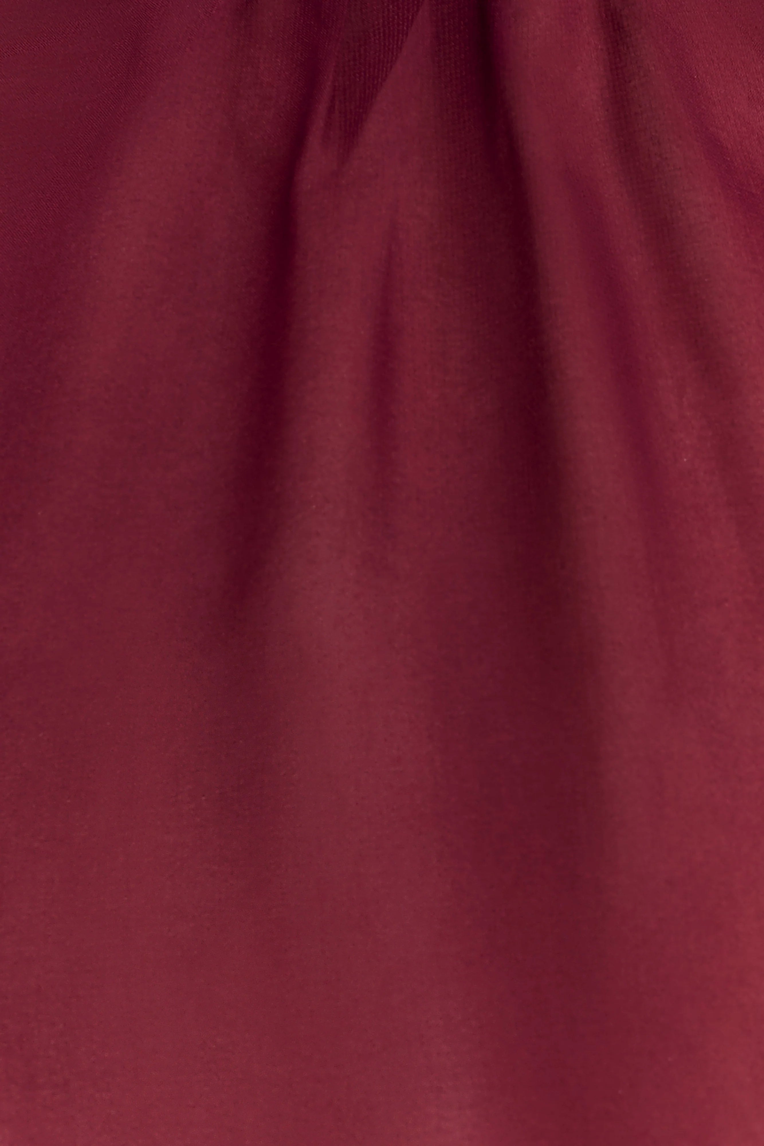 Nimah Chiffon Ruffle Mini Dress - Wine