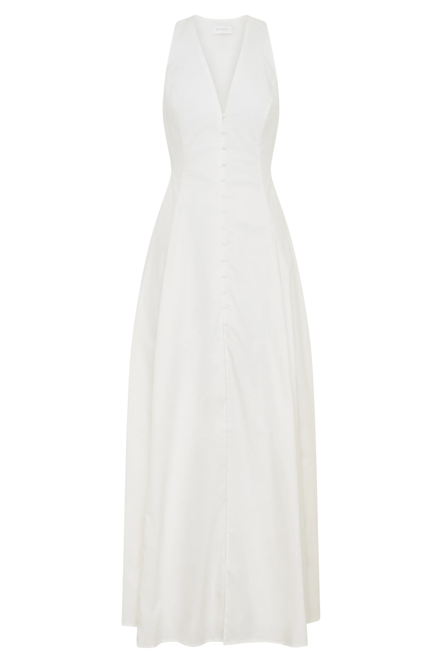 Sienna Button Down Maxi Dress - White
