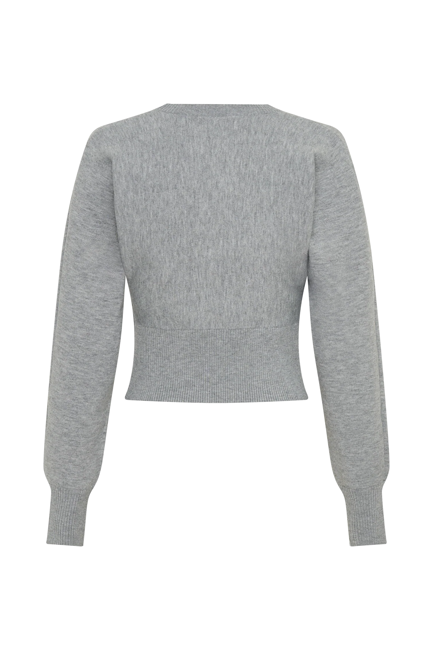 Ciaralee Cinched Waist Jumper- Grey Marle