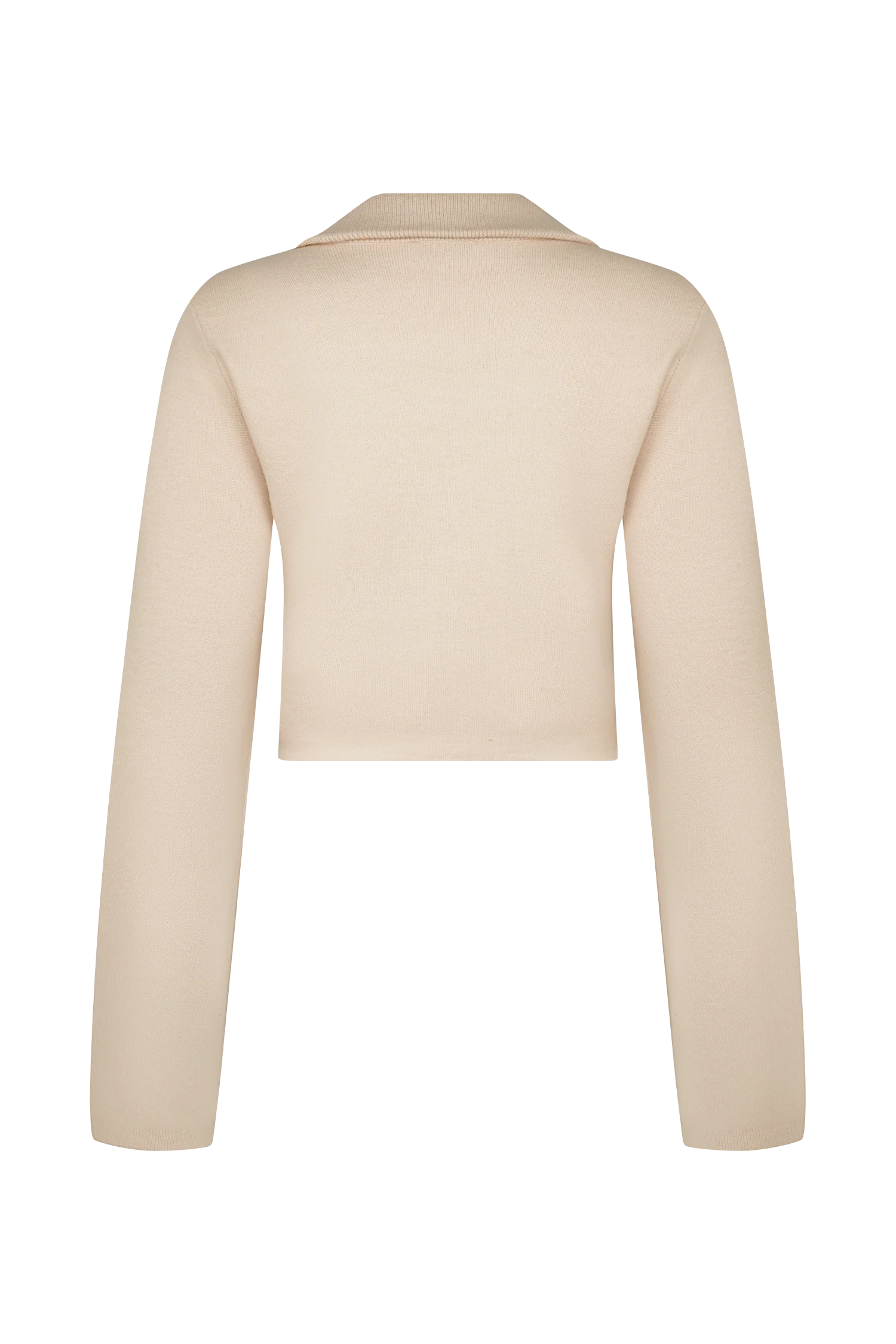 Annabelle Knit Curved Hem Cardigan - Cream