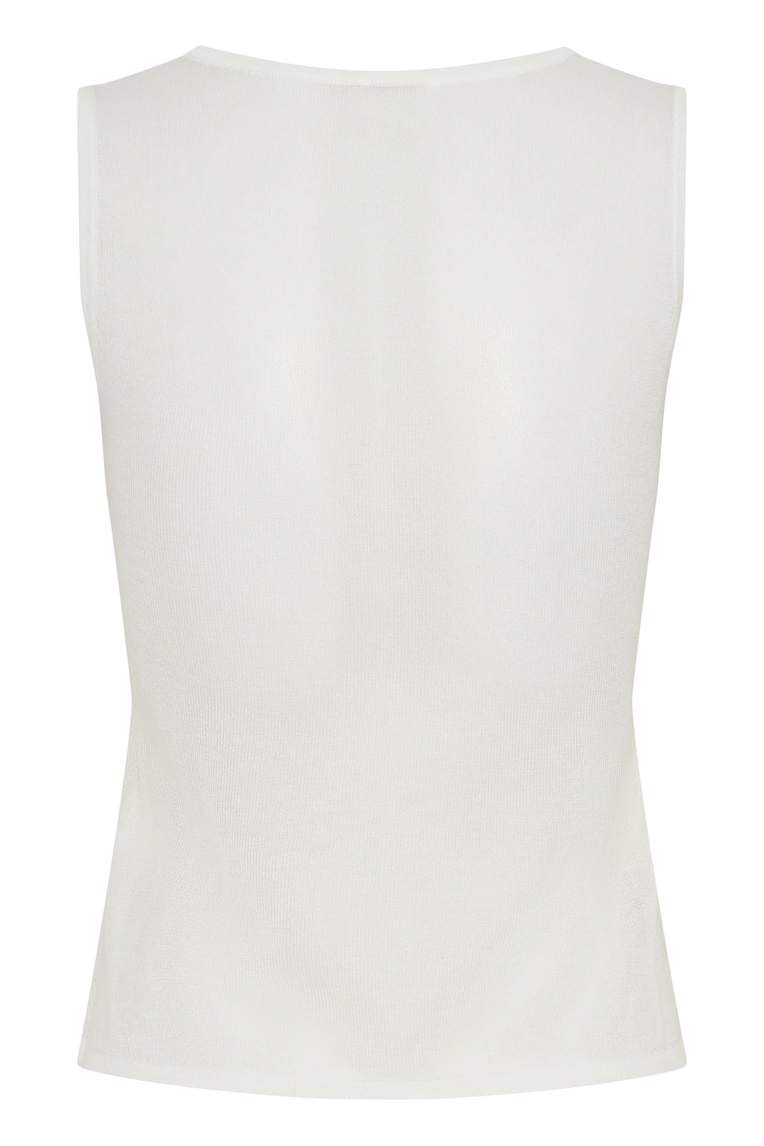 Dollie Sheer Knit Tank Top - Ivory