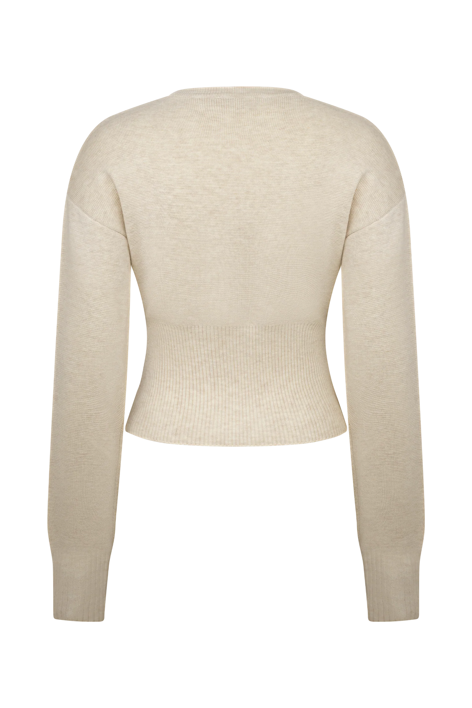 Ferne Button Up Knit Cardigan - Oat Marle