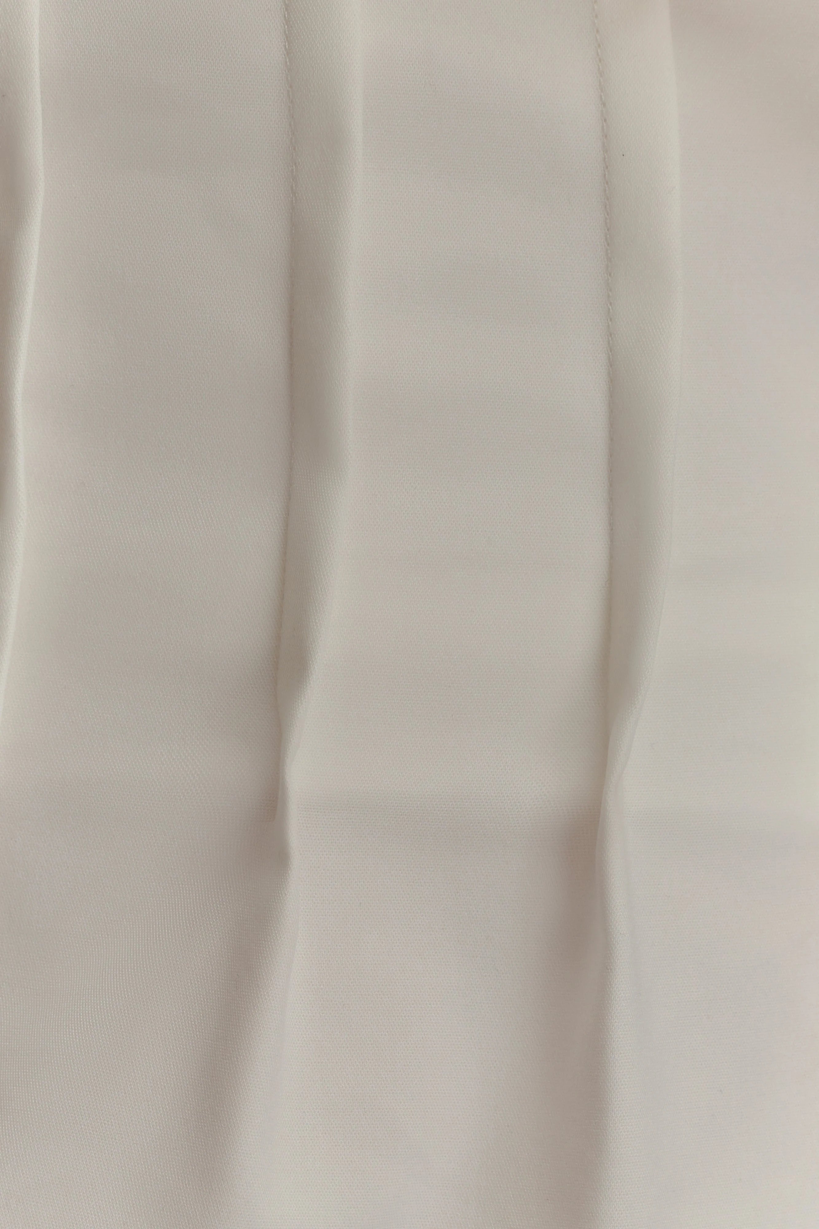 Debbie One Shoulder Bubble Top - White
