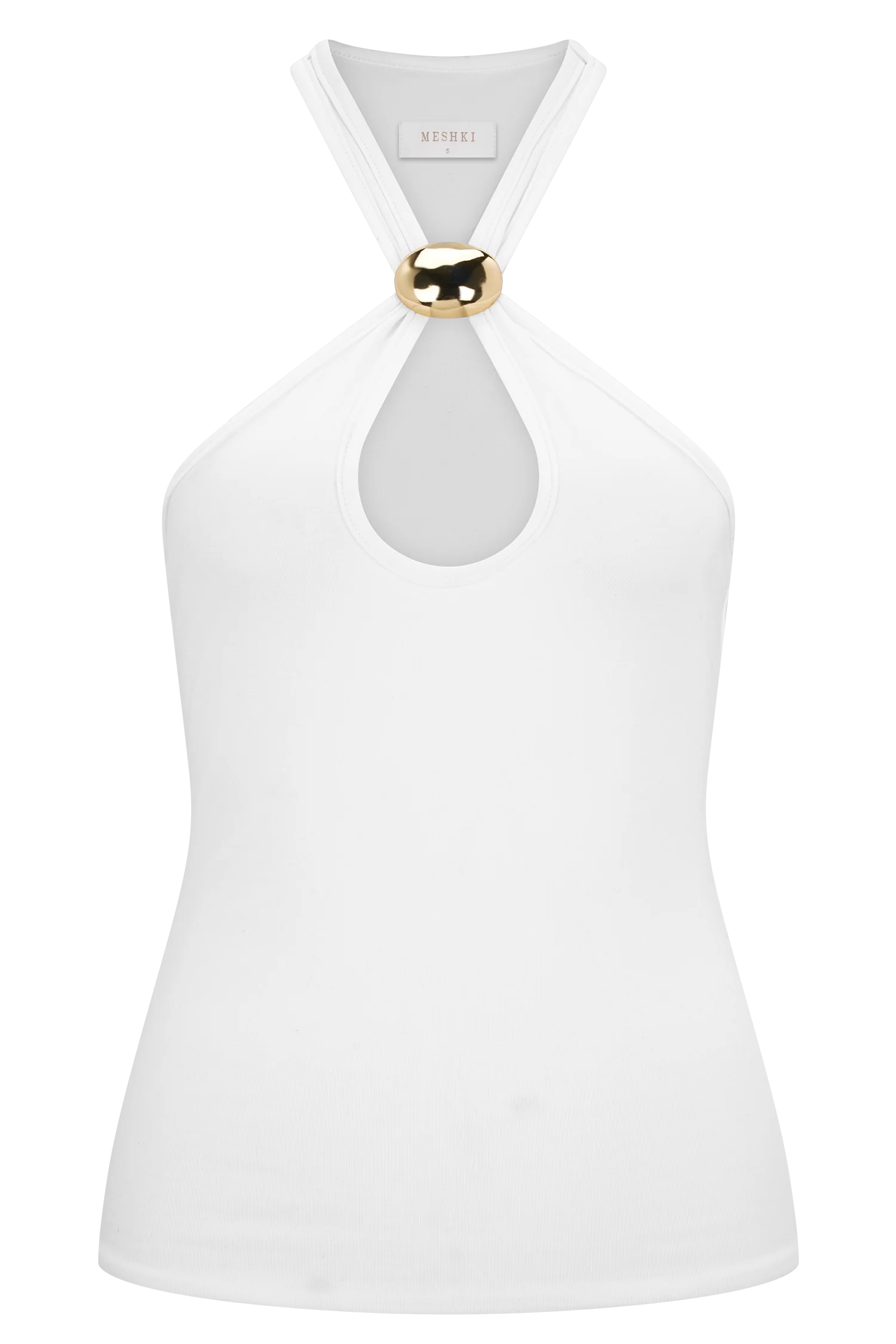 Ramona Modal Tank Top With Hardware - Ivory