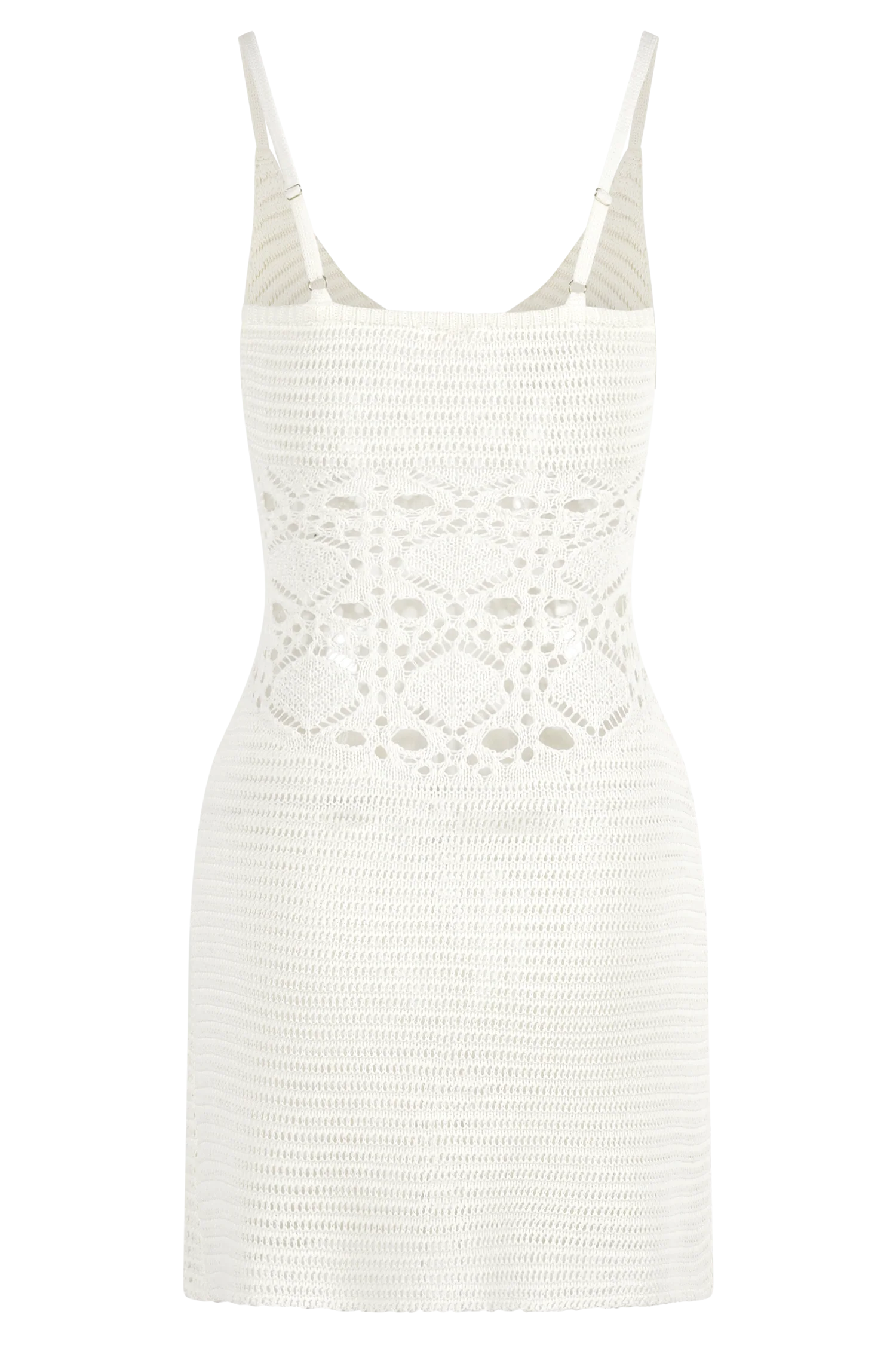 Everette Crochet Knit Mini Dress - Ivory