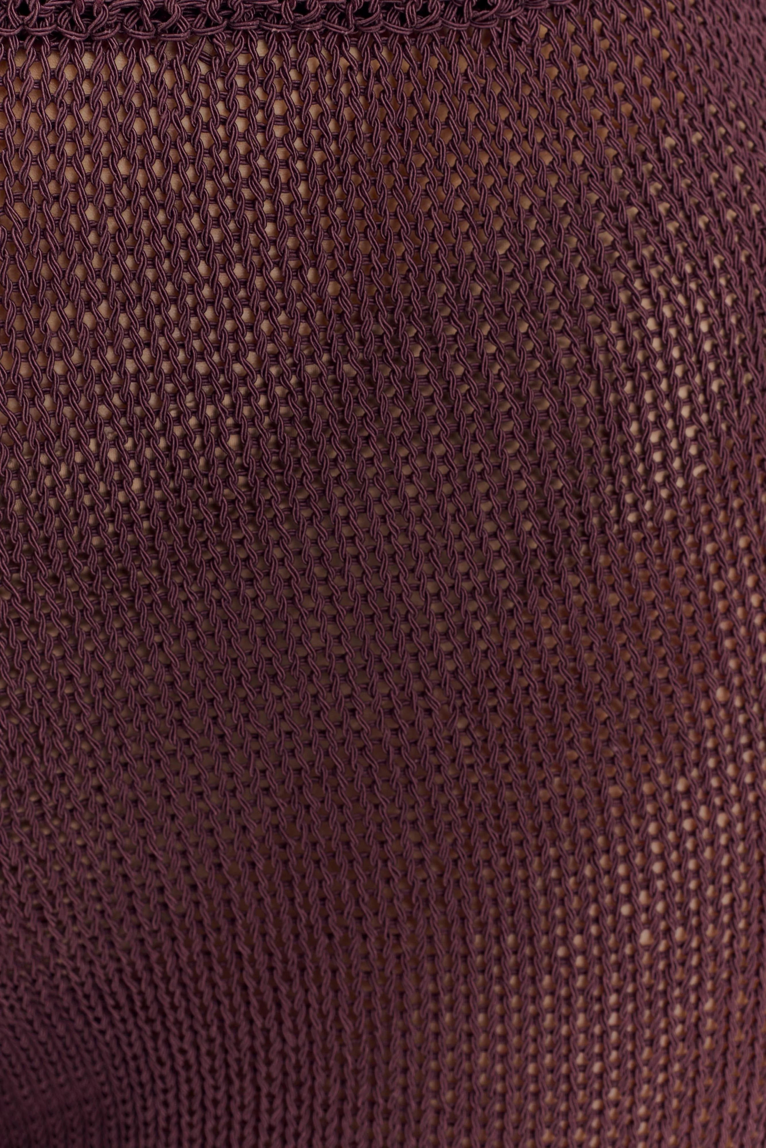 Malani Knit Top With Hardware - Chocolate