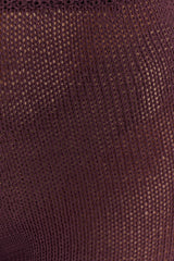 Malani Knit Top With Hardware - Chocolate