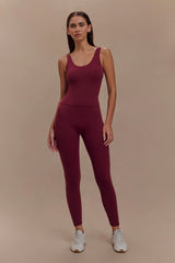 Callie Active Leggings - Burgundy