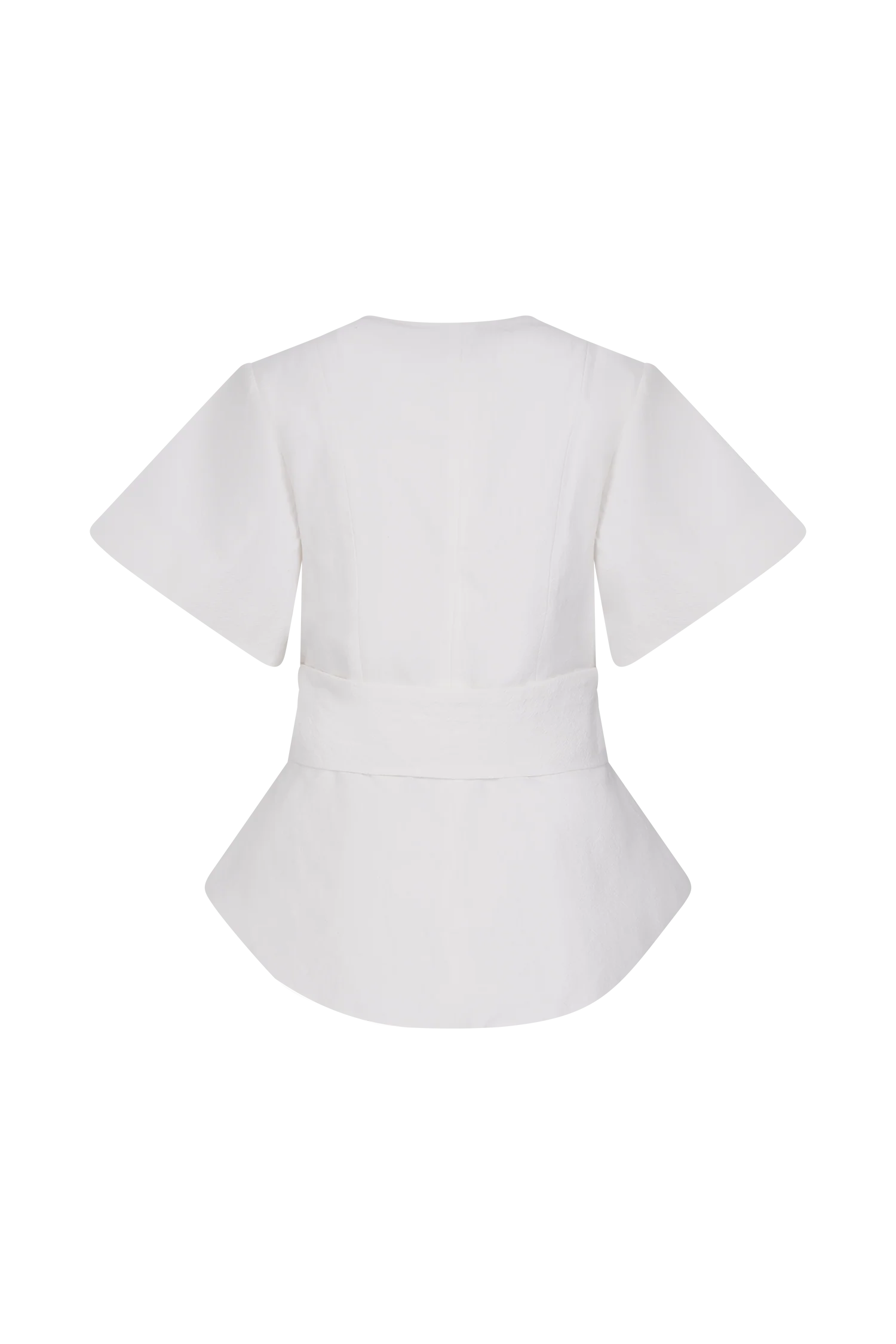 Liberty Cotton Shortsleeve Top - White