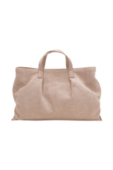 Baylor Faux Suede Bag - Natural
