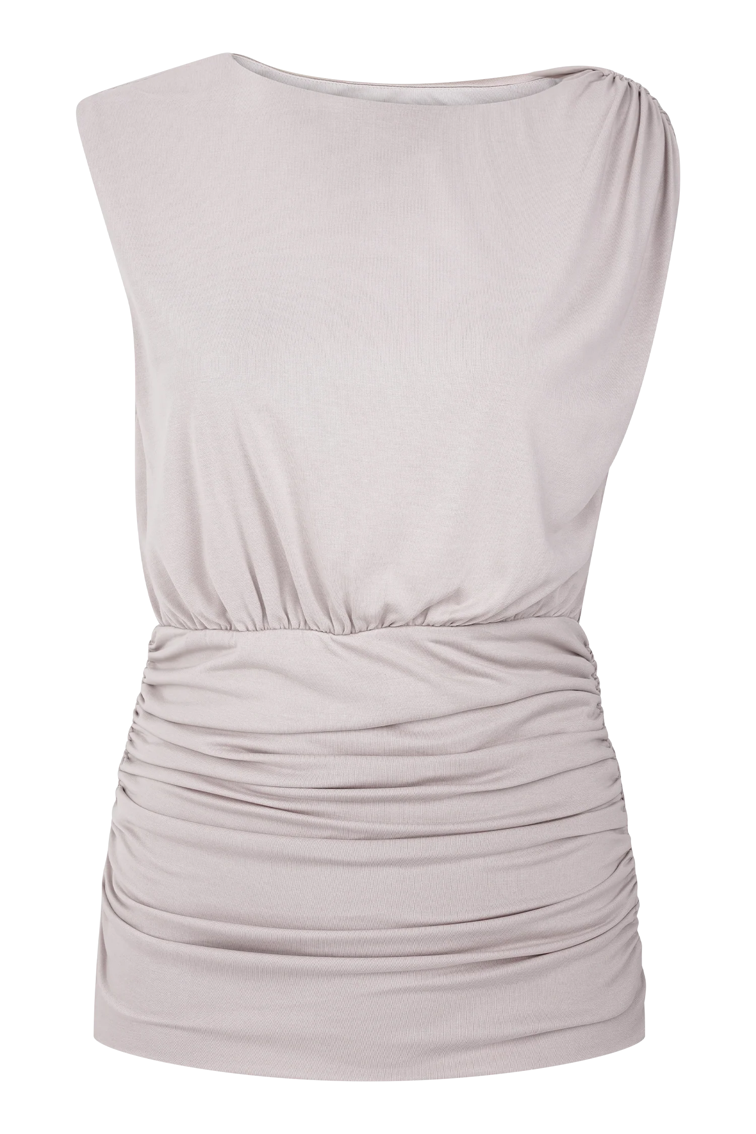 Anthony Short Sleeve Top - Taupe