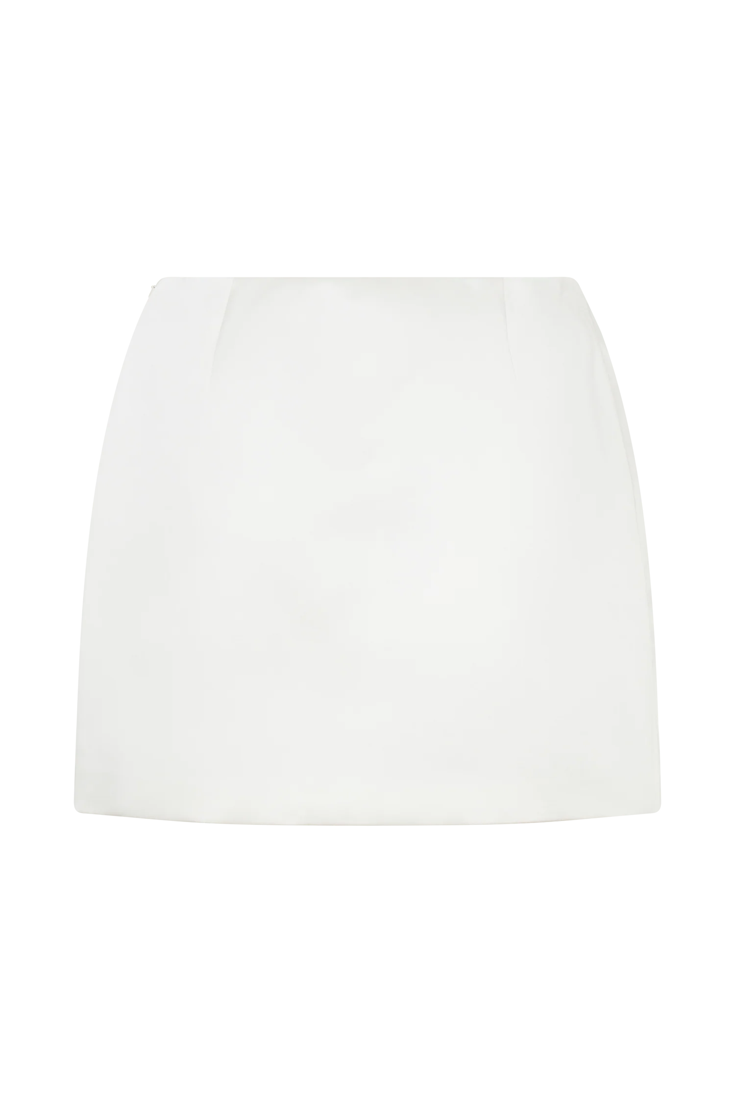 Adeline Satin Mini Skirt - White