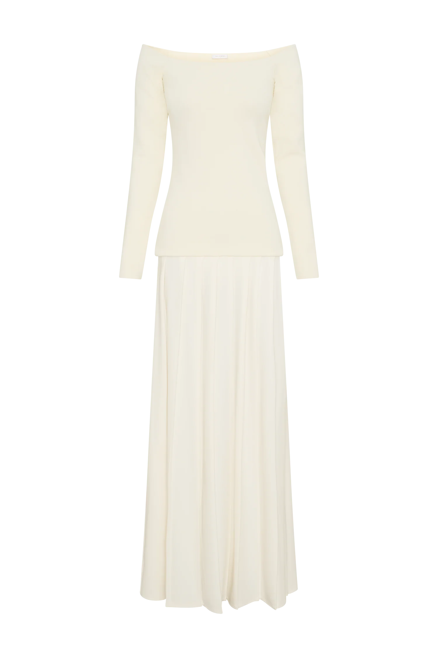 Presley Knit Off Shoulder Maxi Dress - Ivory