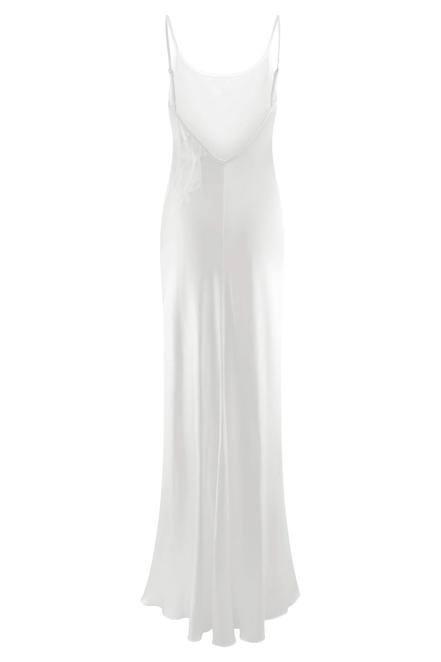 Saylor Satin Slip Maxi Dress - Ivory