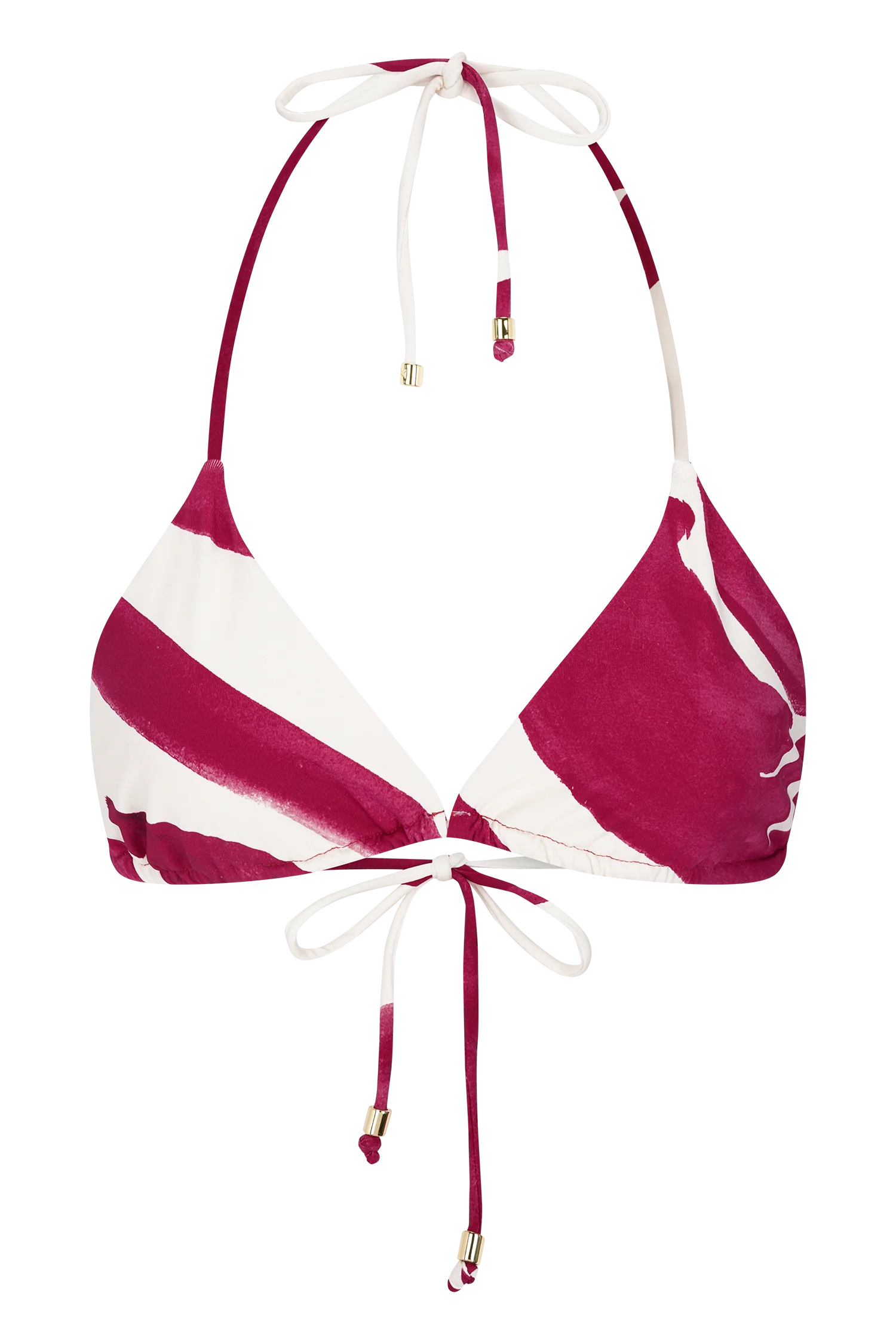 Marquise Bikini Top - Dragonfruit Deco Fleur Print