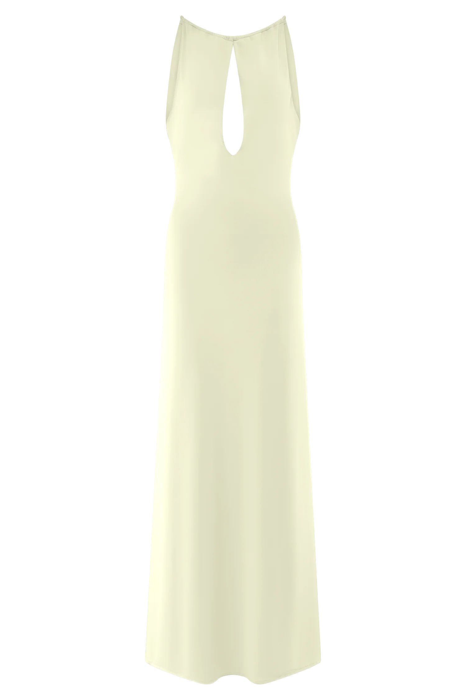 Beryl Slinky Maxi Dress With Pearls - Ivory