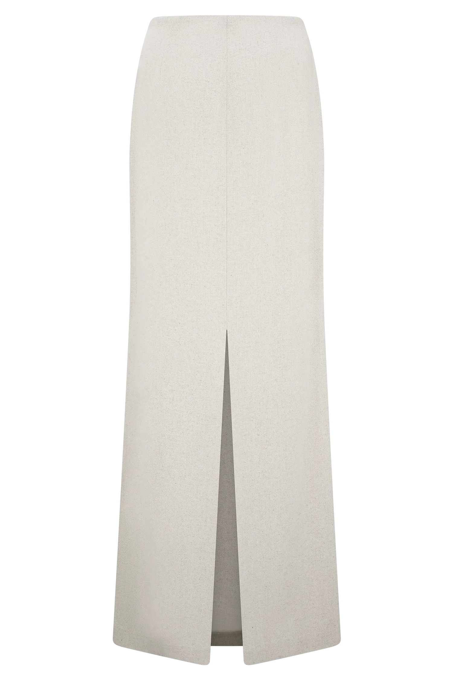 Casey Linen Embroidered Maxi Skirt - Natural