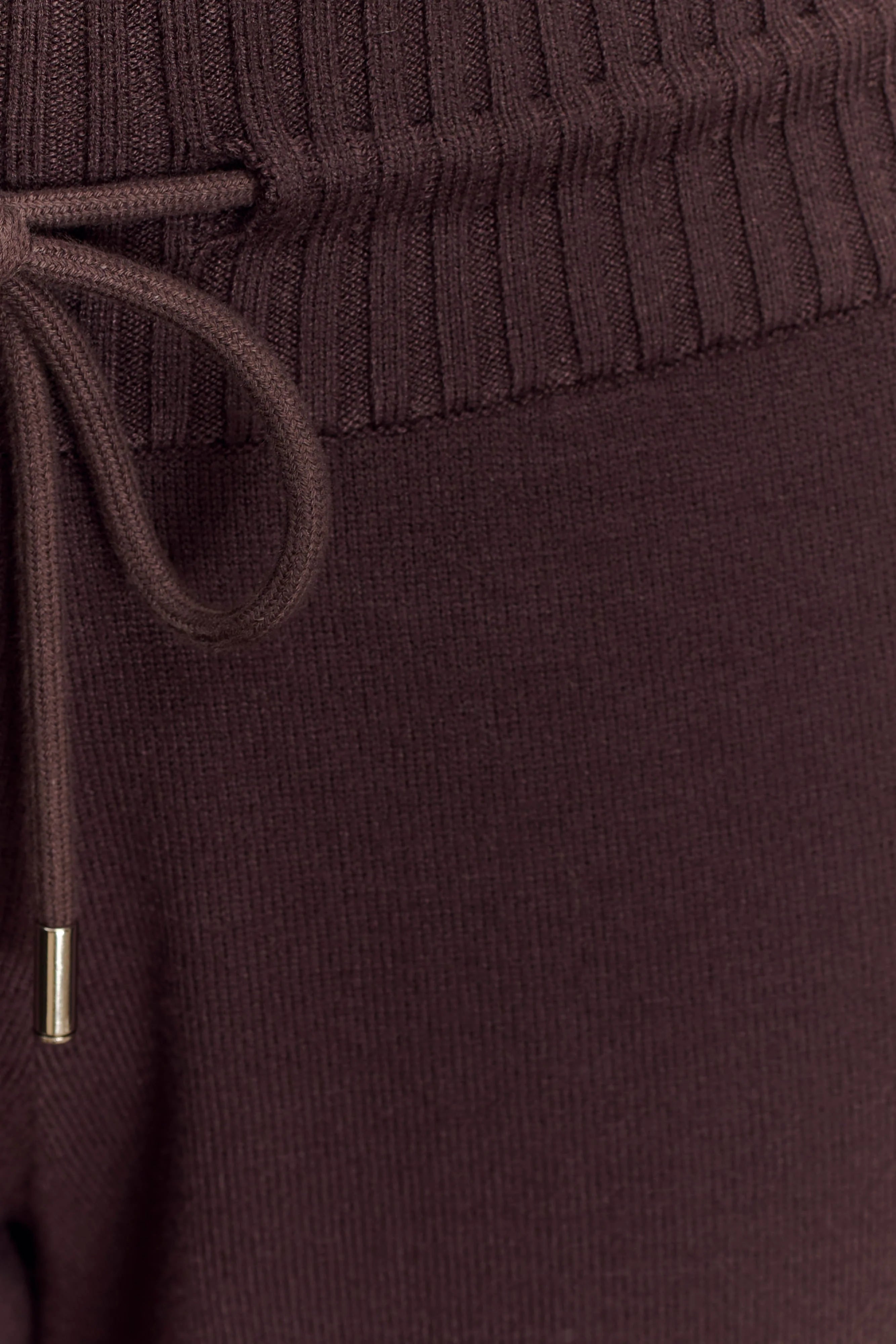 Natalya Knit Wide Leg Pants - Dark Chocolate