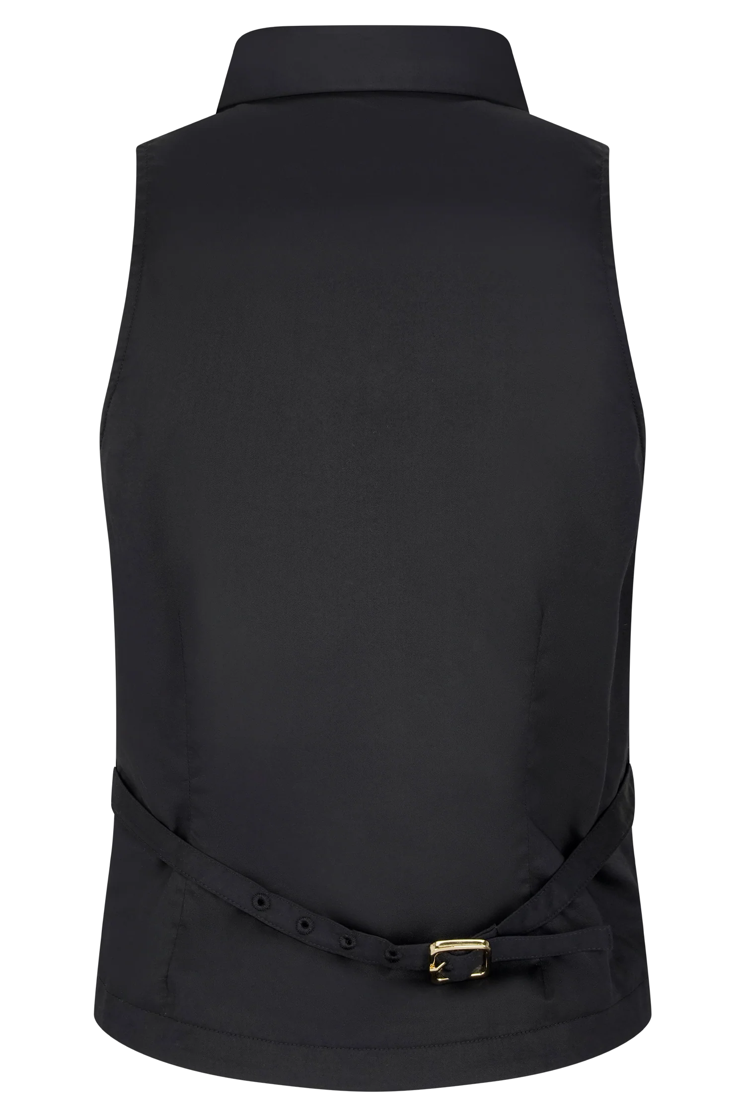 Selene Sleeveless Halter Shirt - Black
