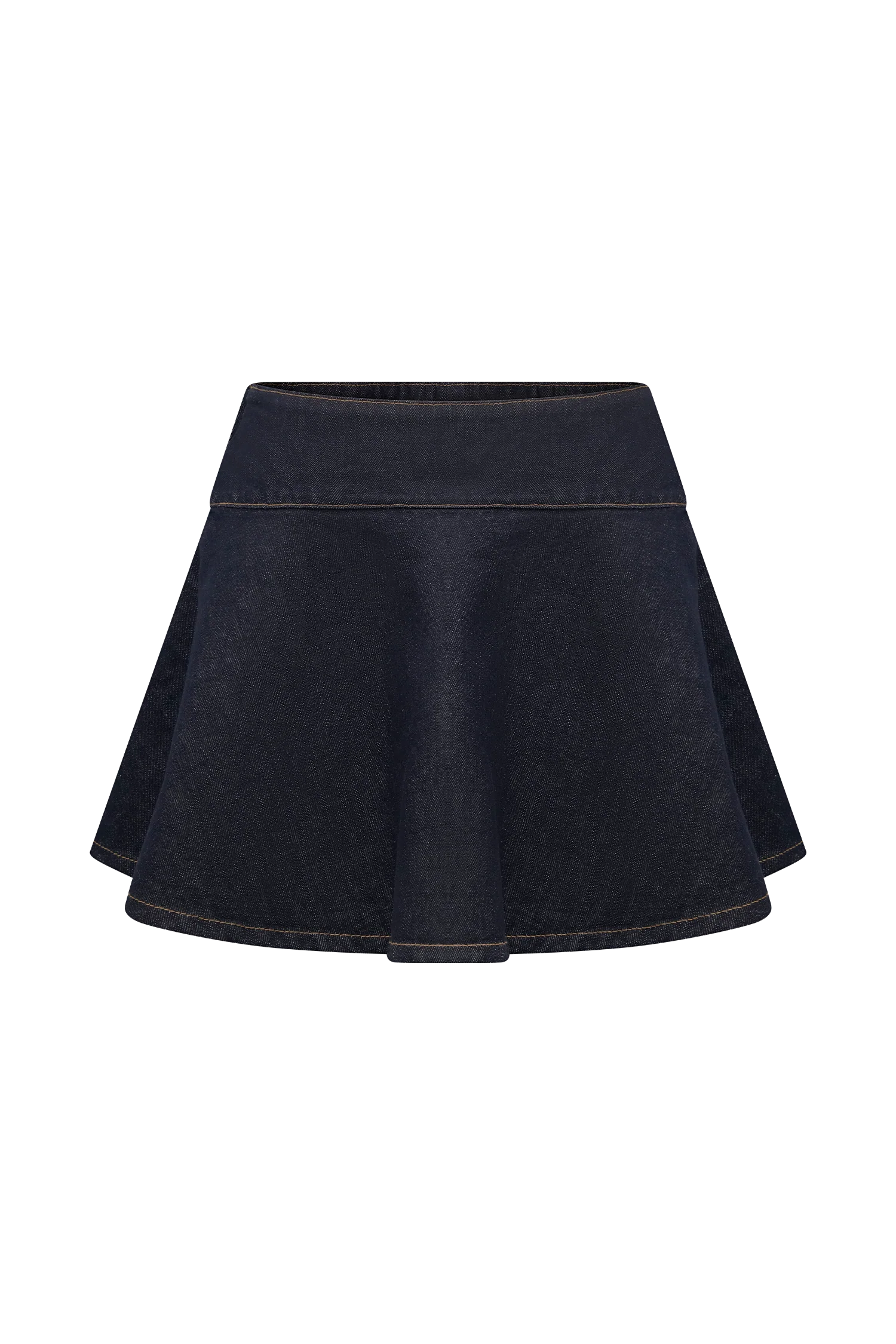 Arista Denim Mini Skirt - Washed Indigo Blue