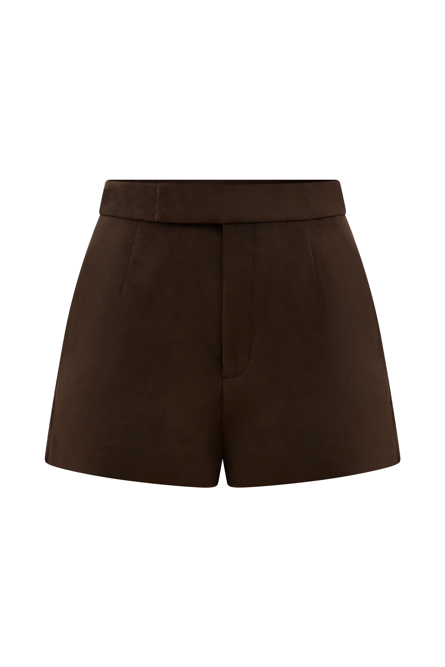 Sally Faux Suede Short - Milk Chocolate
