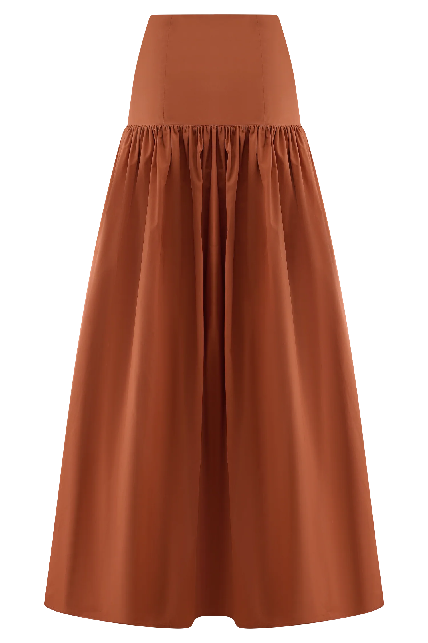 Autumn Maxi Skirt - Burnt Orange