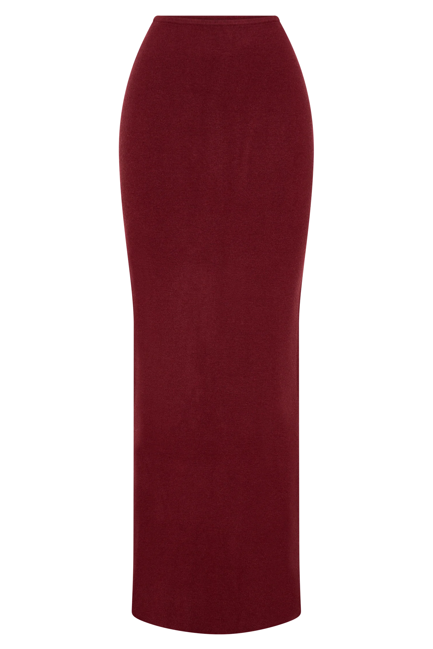 Kyle Knit Maxi Skirt - Cherry Red
